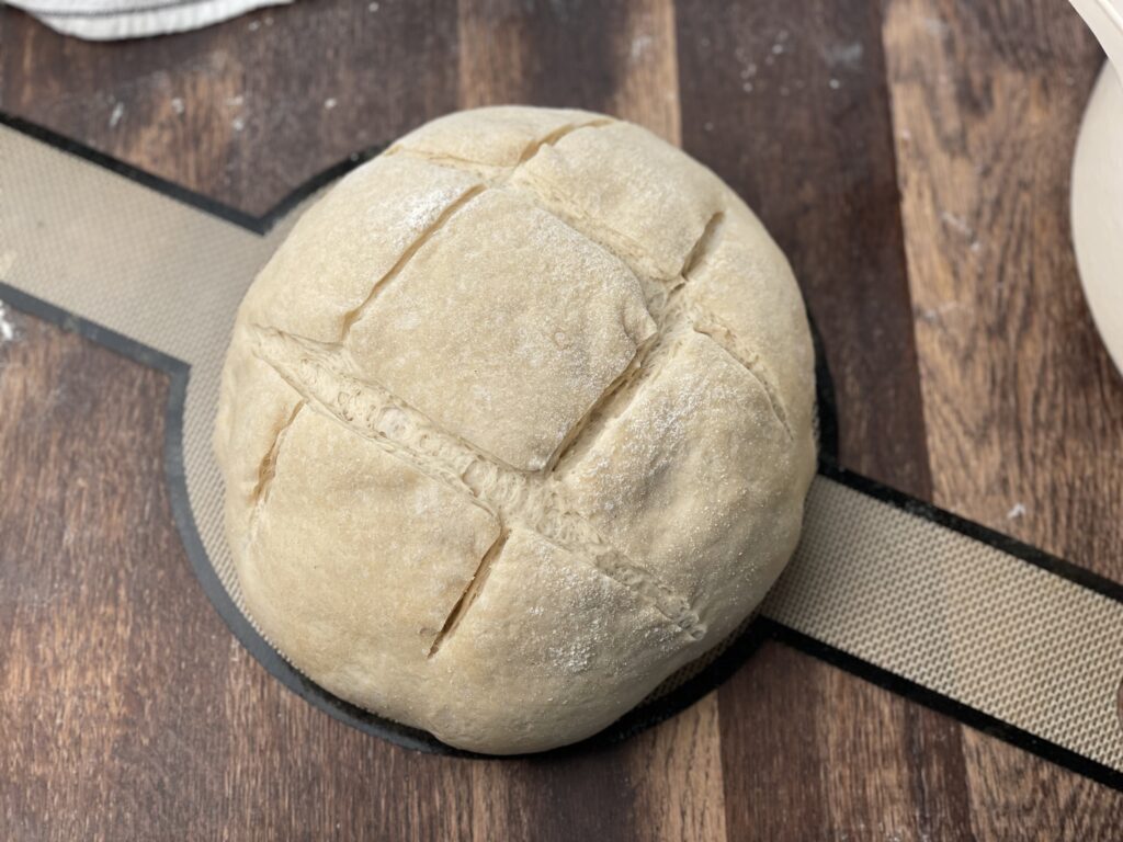 Muster in Sauerteig Brot