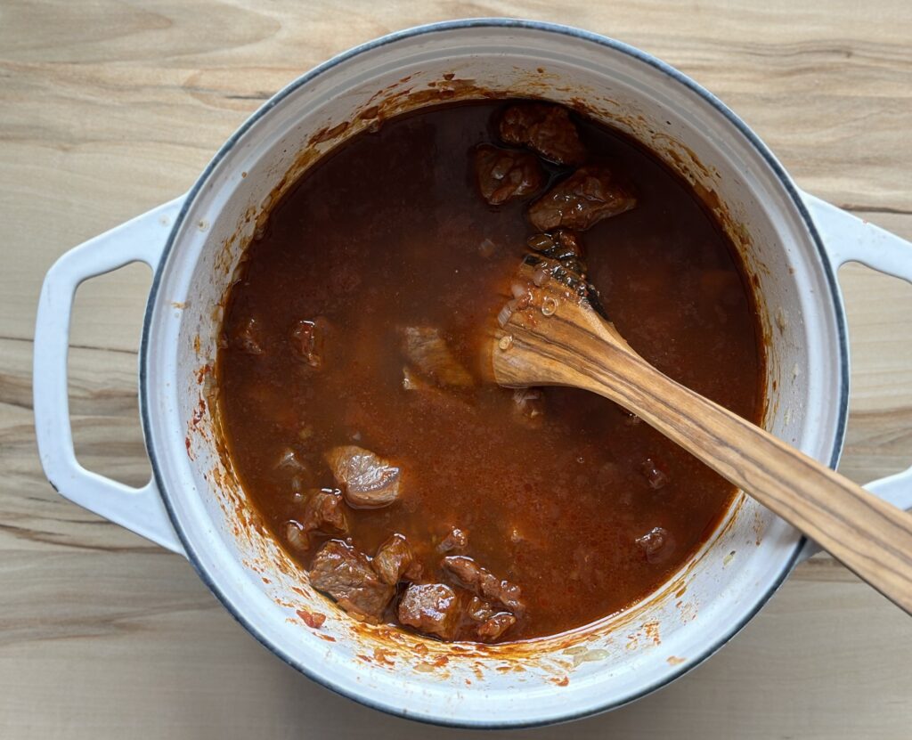 Gulasch gut einkochen