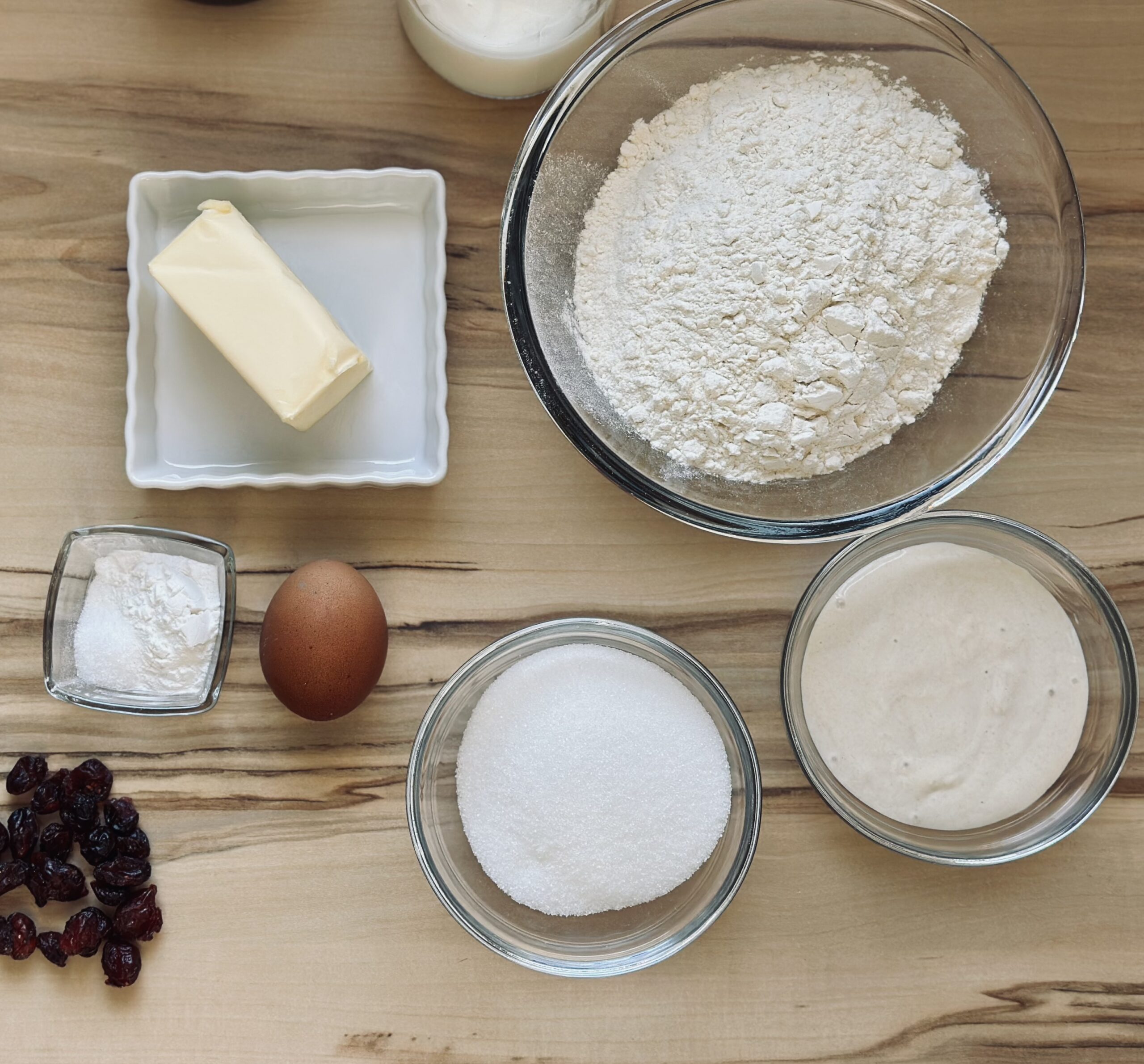 Zutaten für Sauerteig Scones