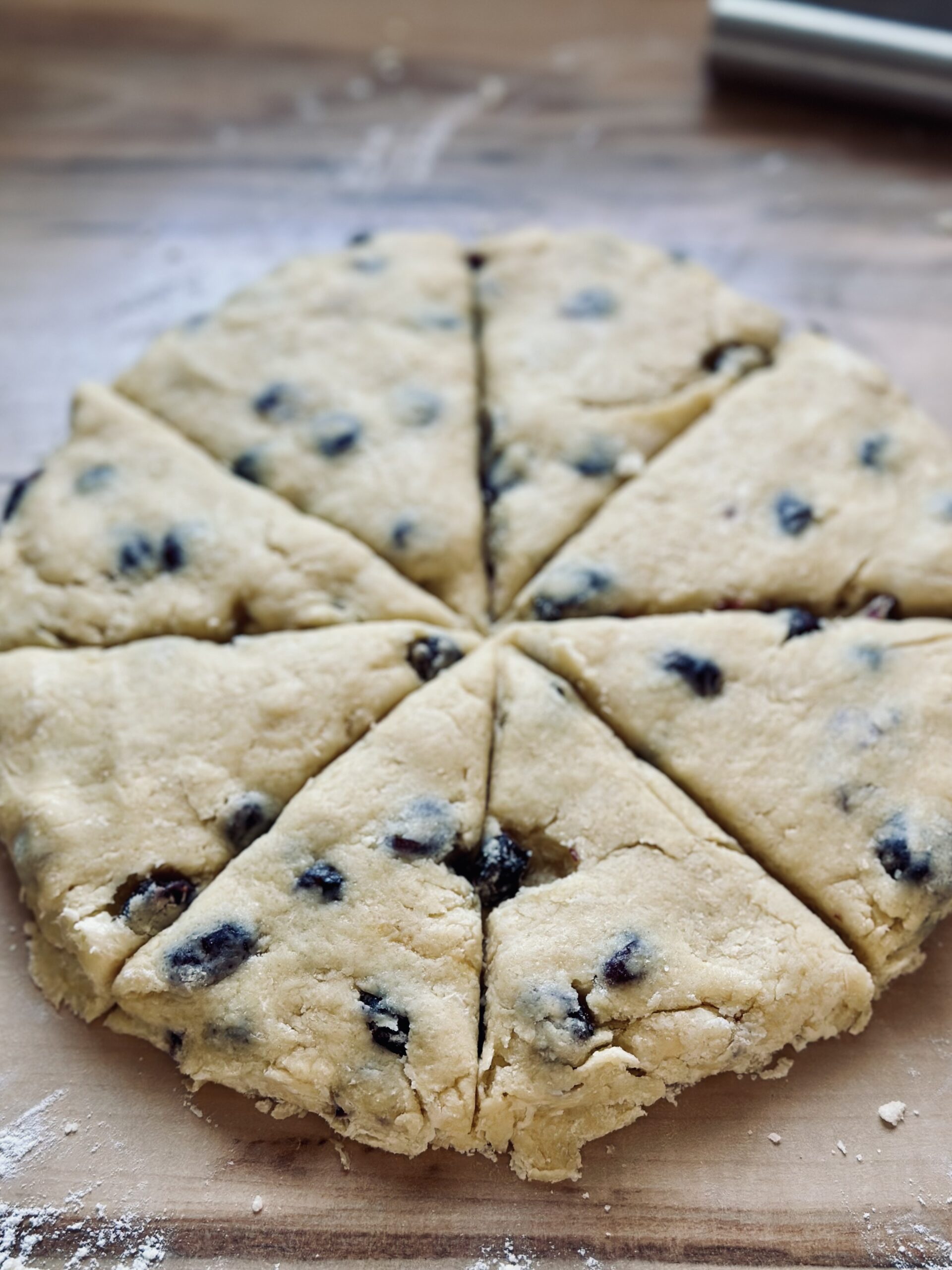 Scones schneiden oder ausstechen