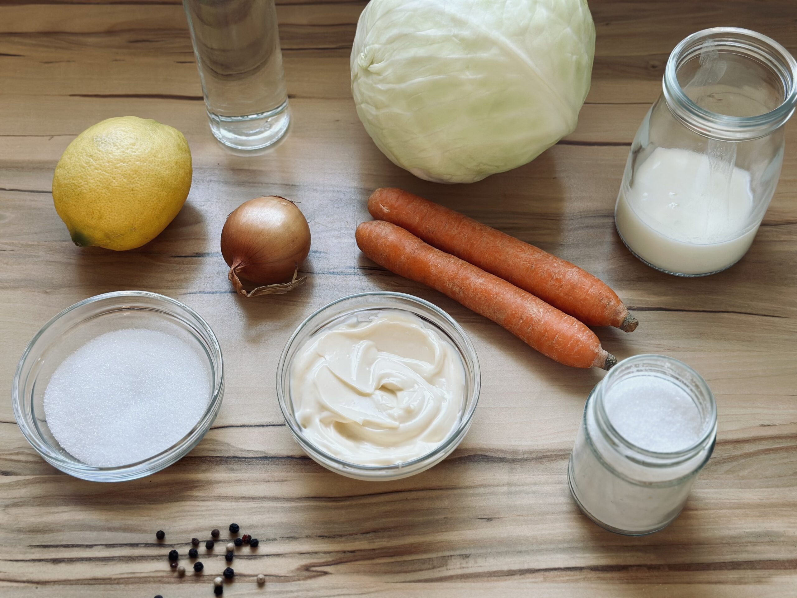 Zutaten für Coleslaw