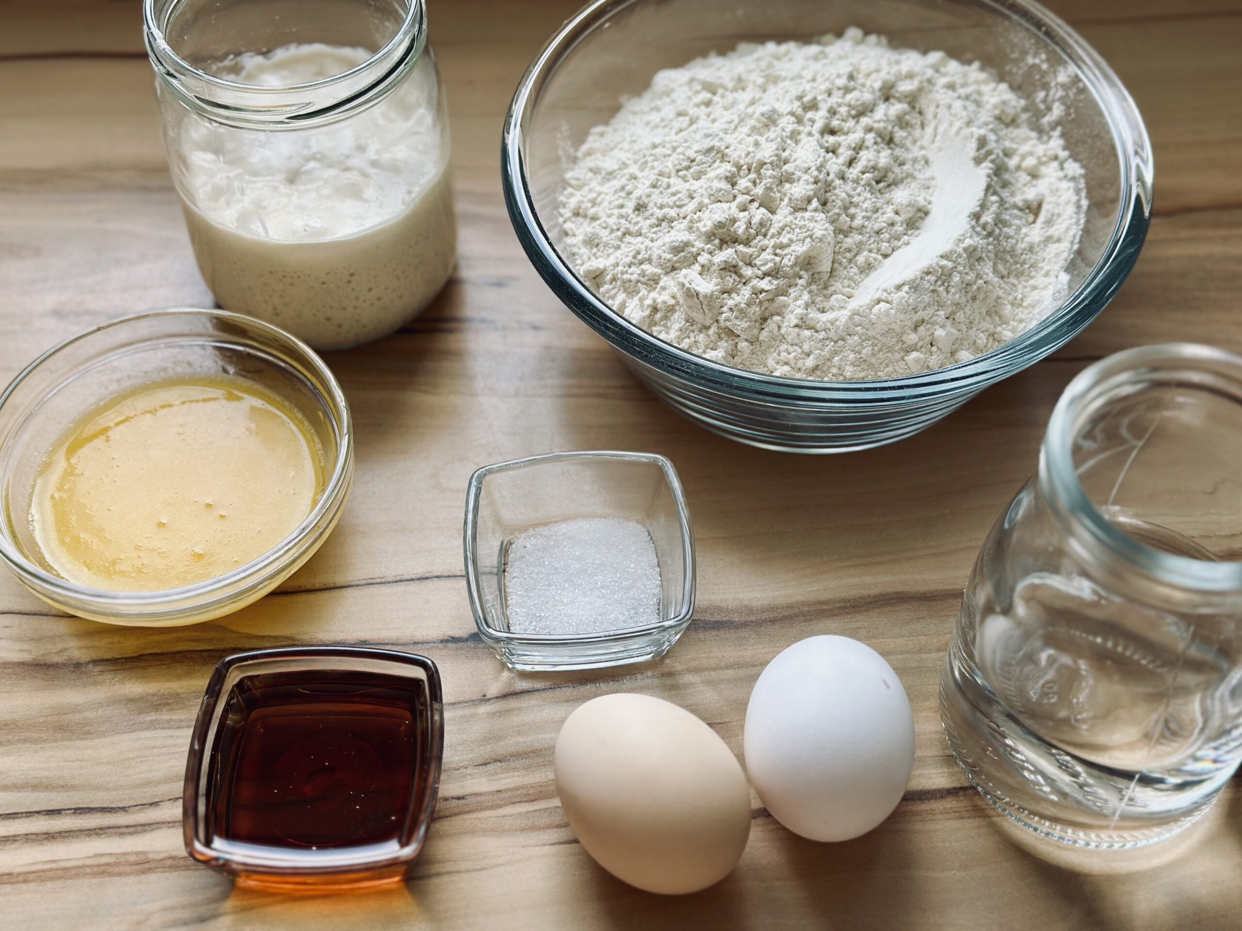 Zutaten für Sauerteig Hamburger Brötchen