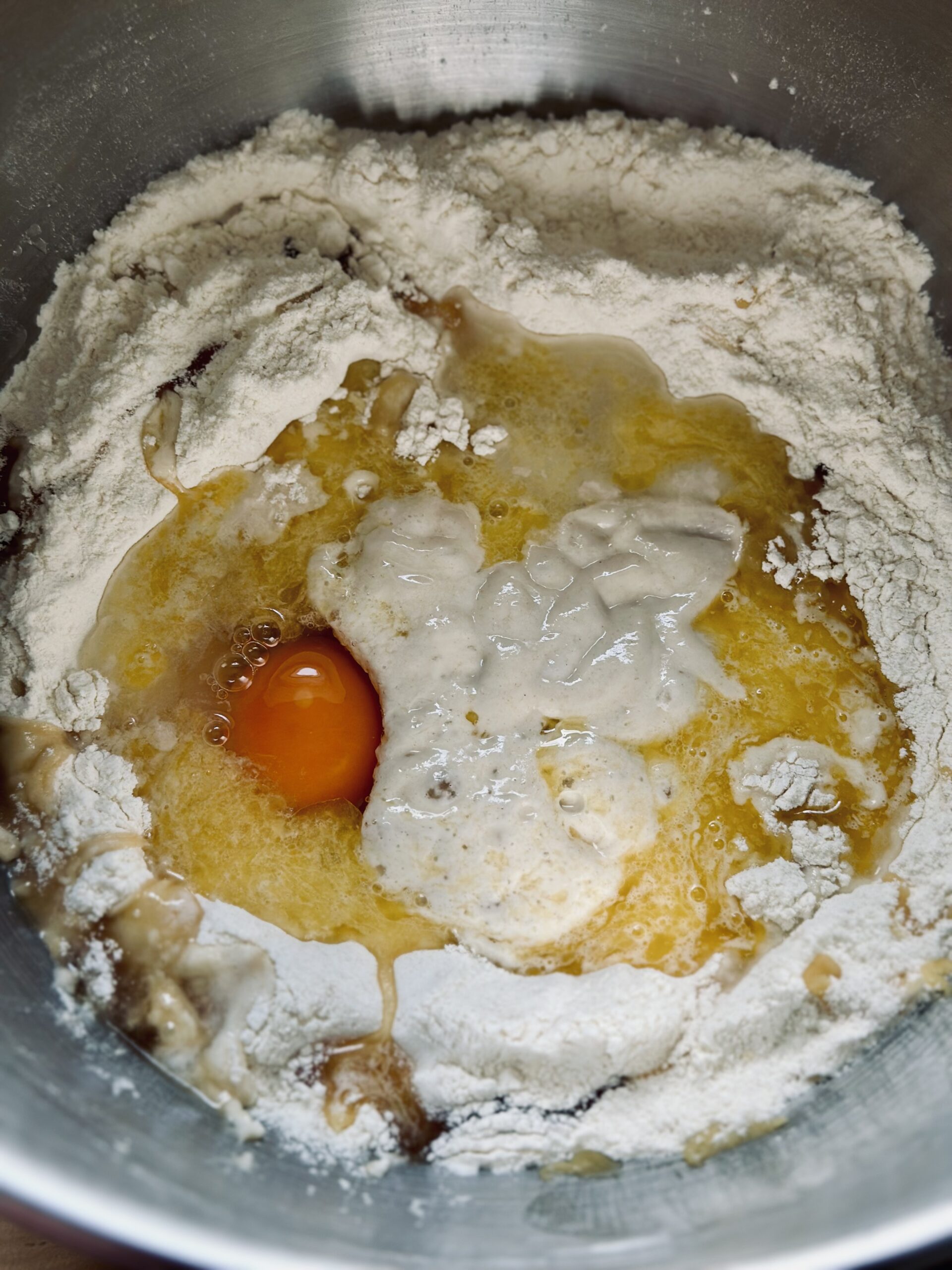 Teig in der Rührschale