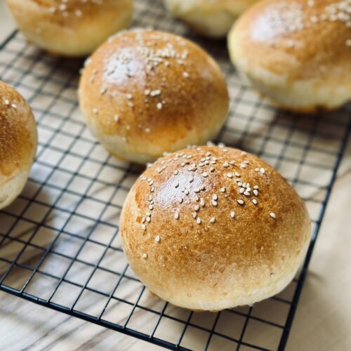 Sauerteig Hamburger Brötchen