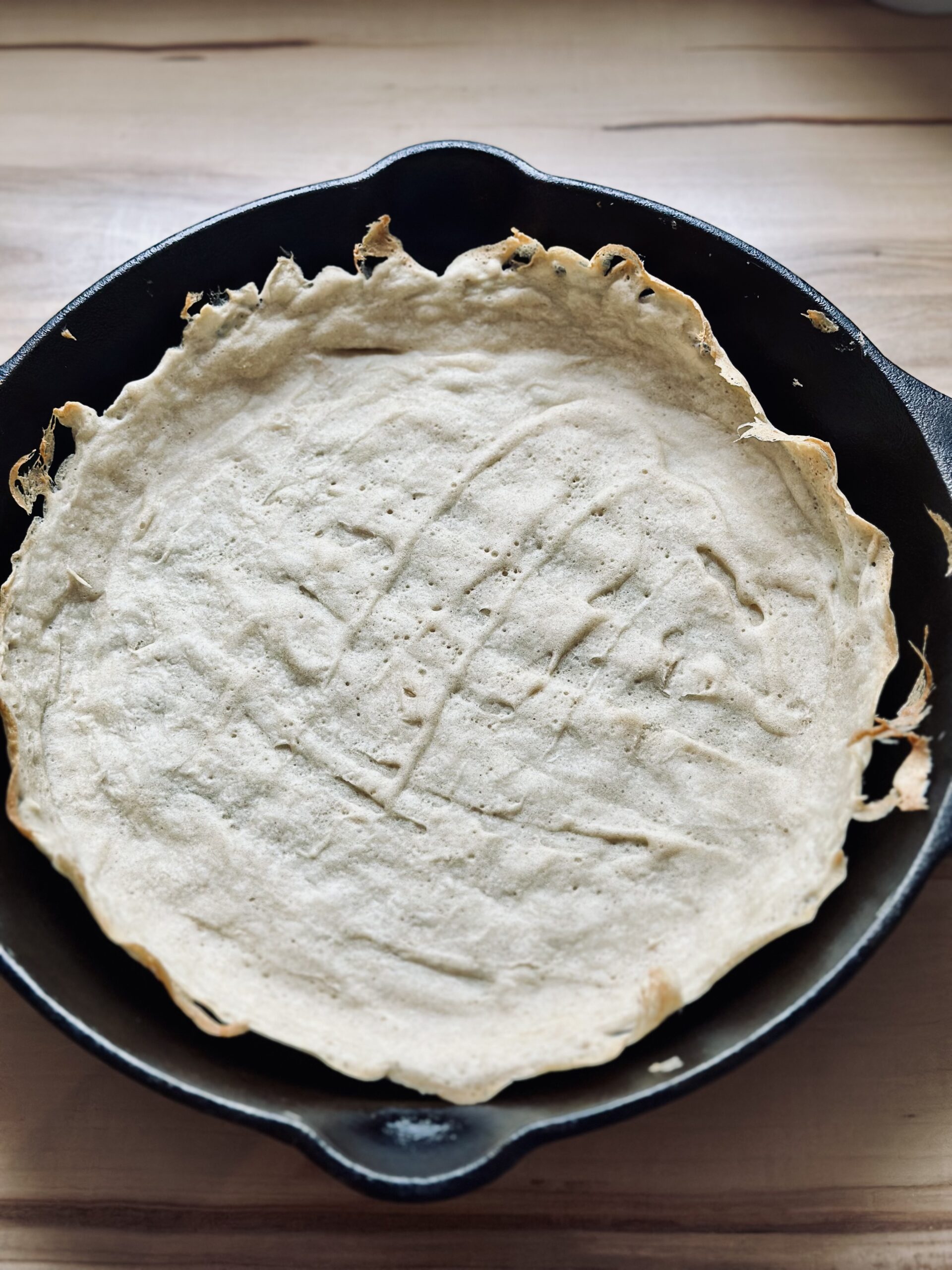 Sauerteigrest im Ofen backen