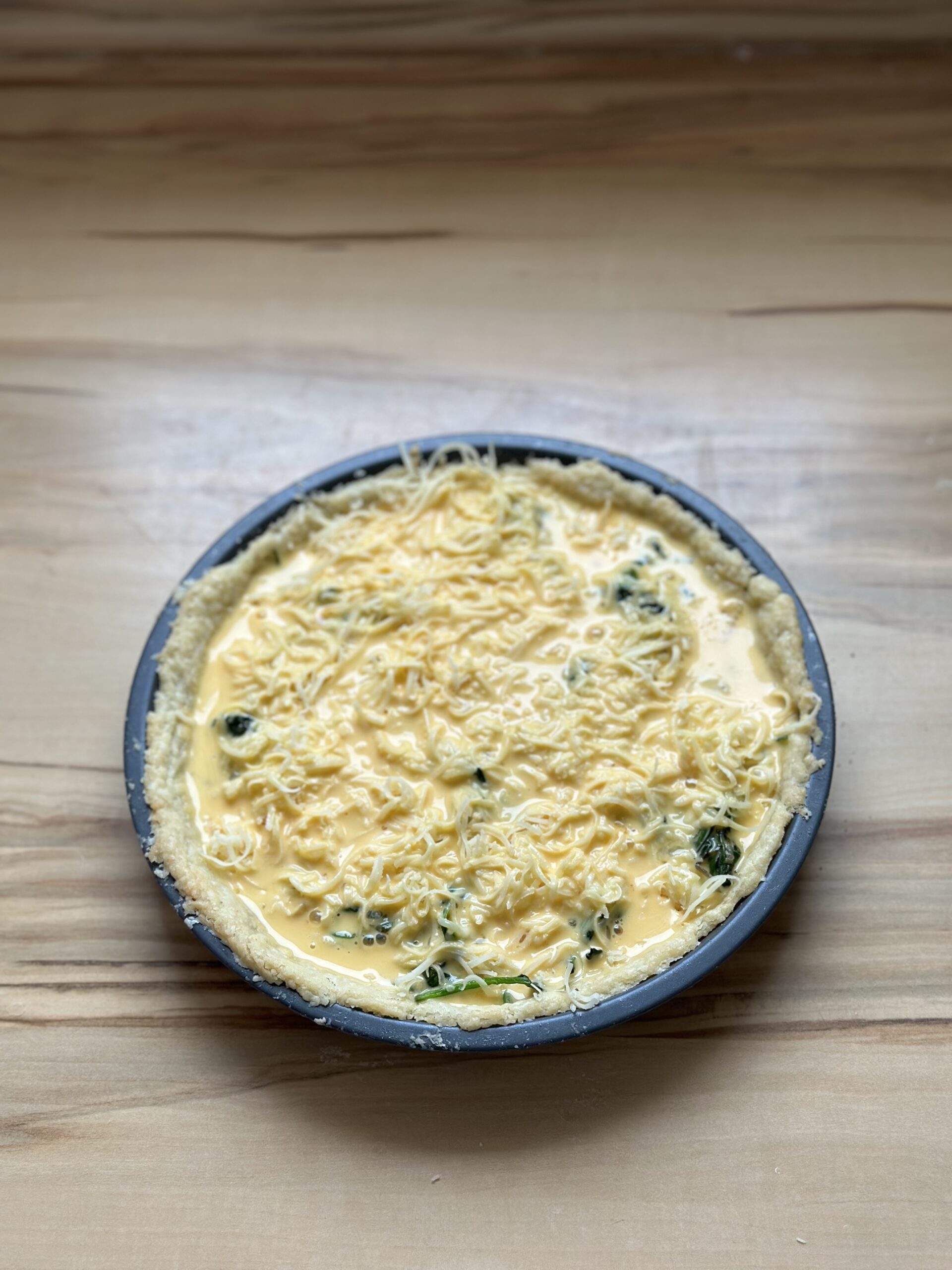 Fertige Quiche backen 