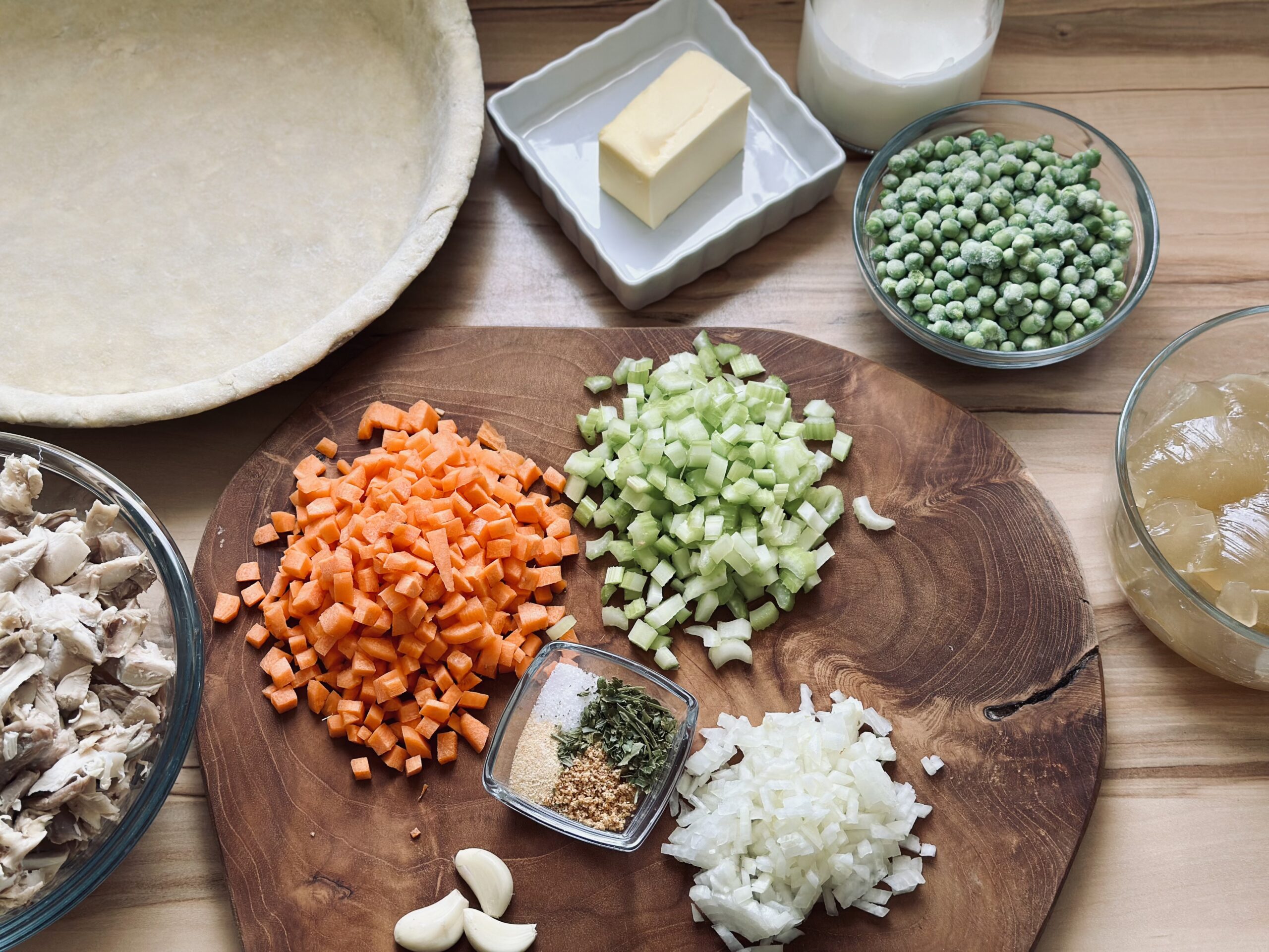 Zutaten für Chicken Pot Pie