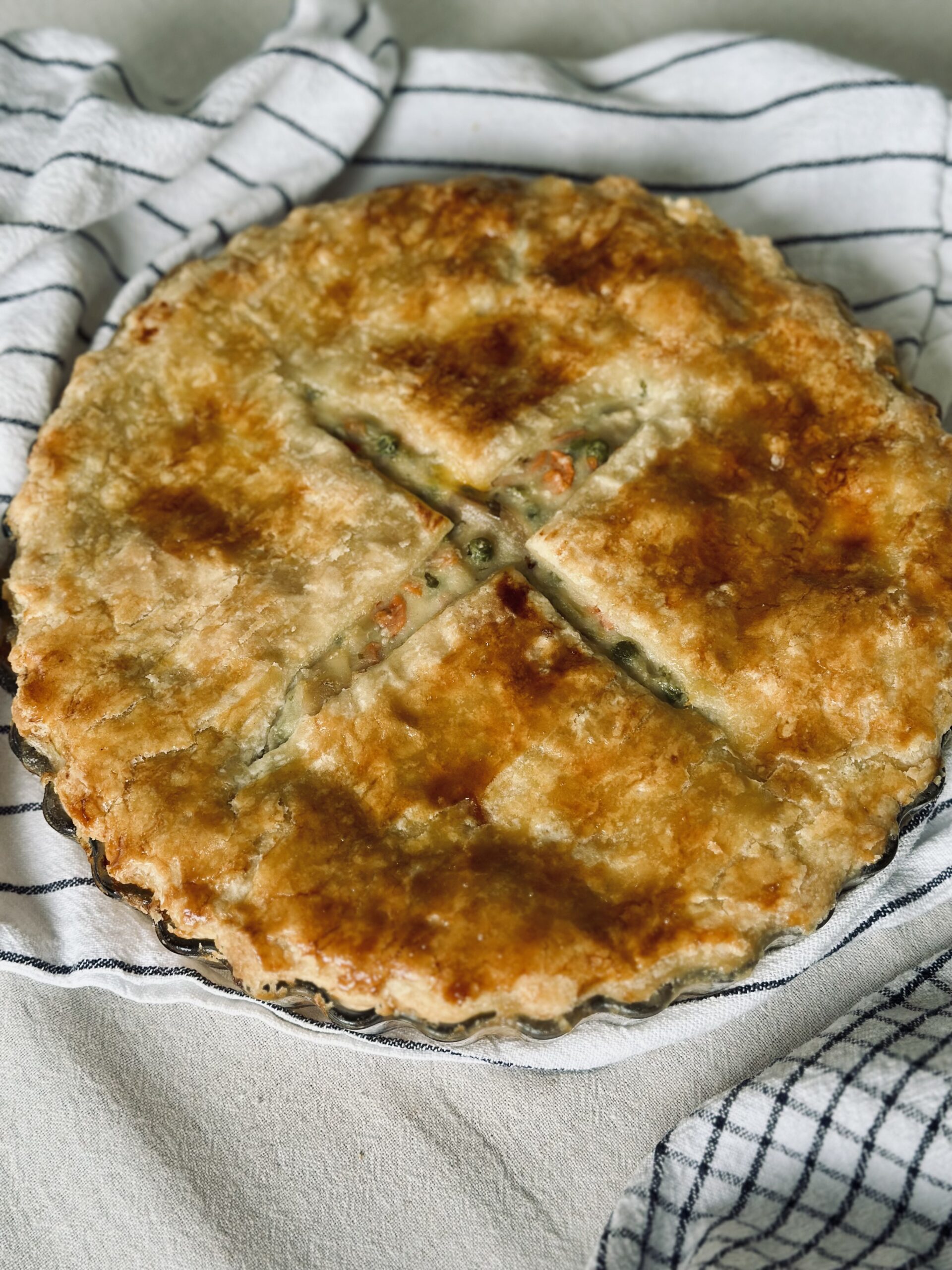 Einfach und lecker - Sauerteig Chicken Pot Pie