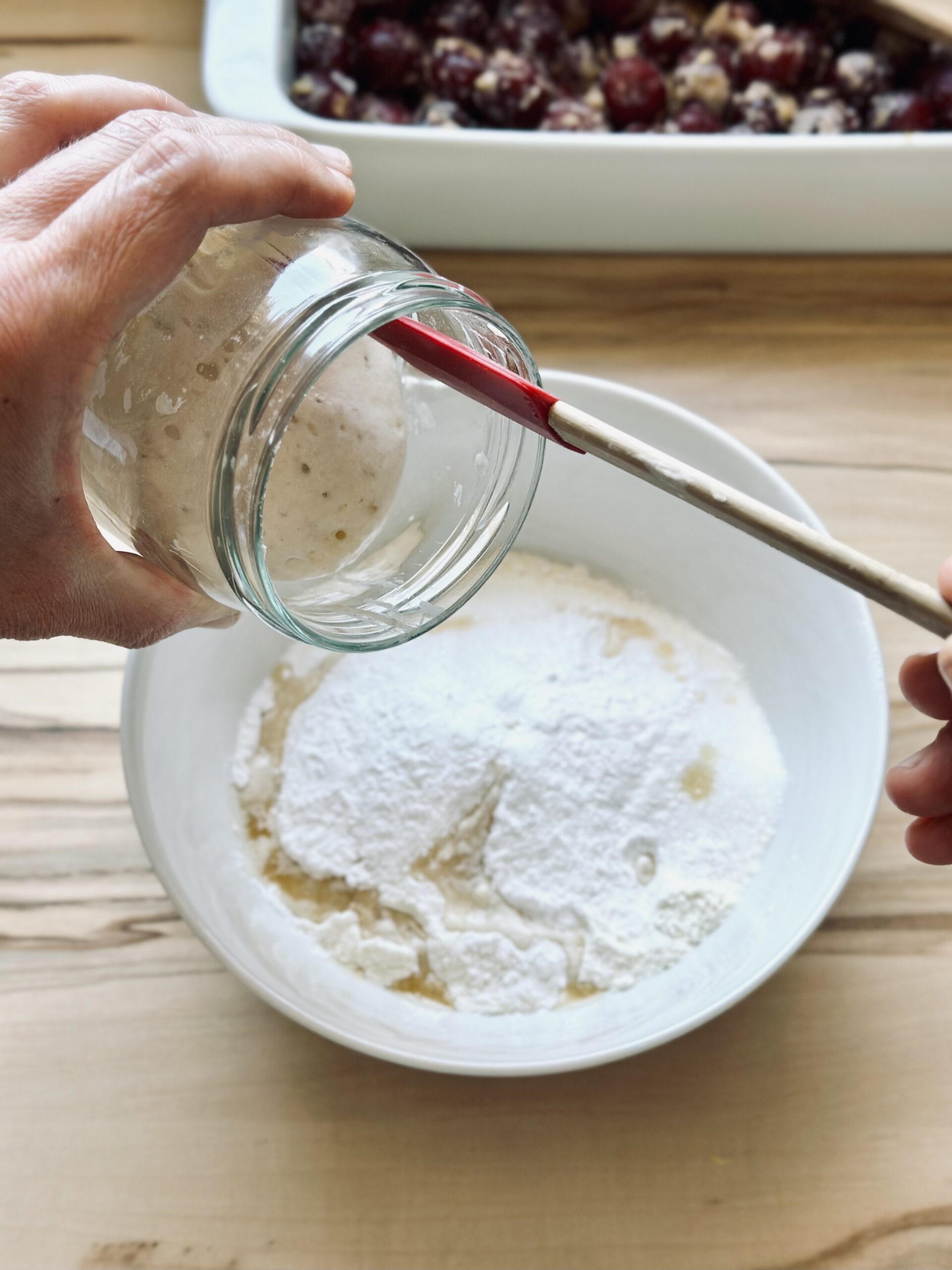 Sauerteig hinzufügen