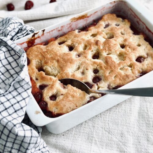 Sauerteig Kirsch Cobbler