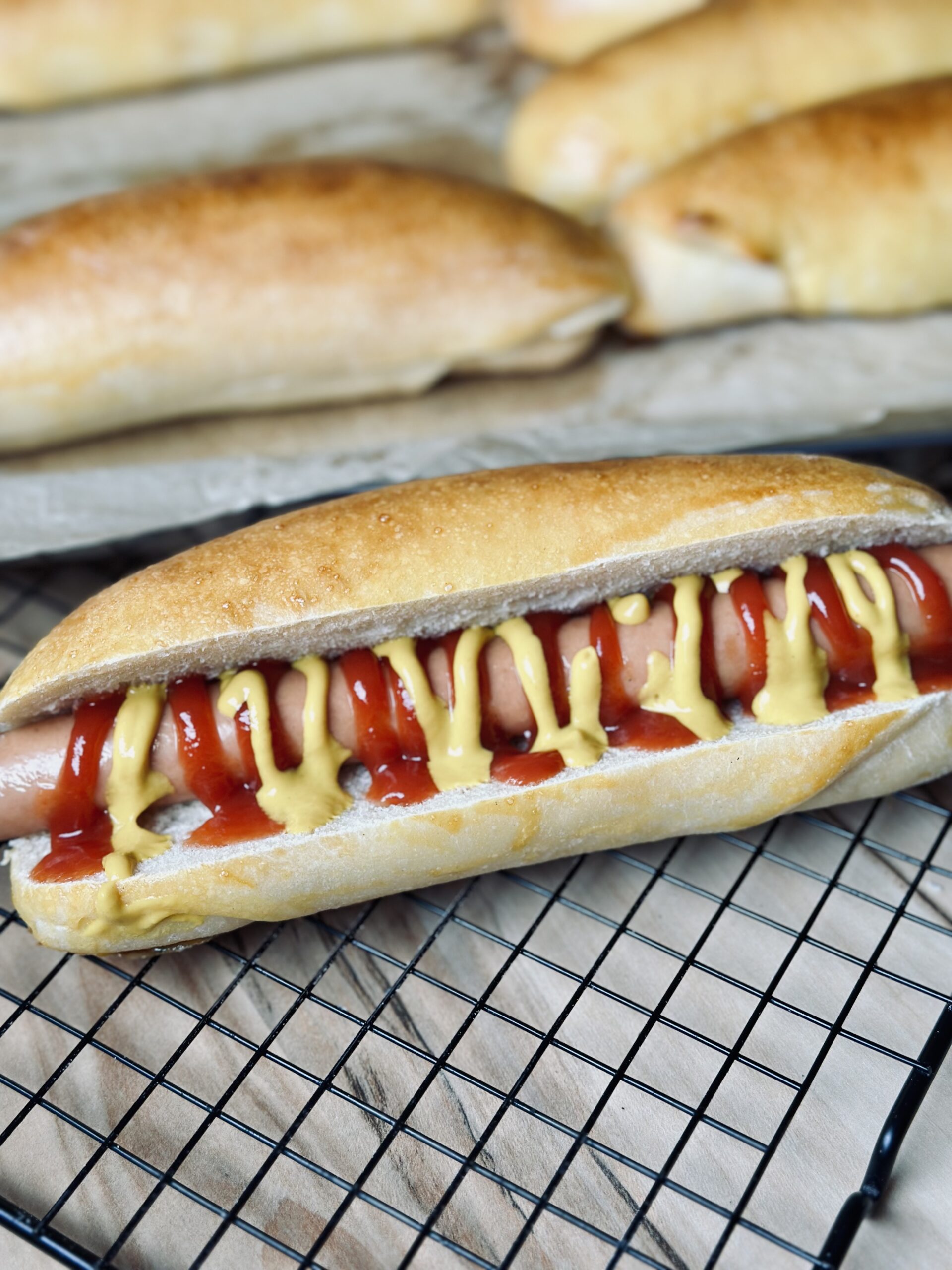 Beste Sauerteig Hot Dog Brötchen
