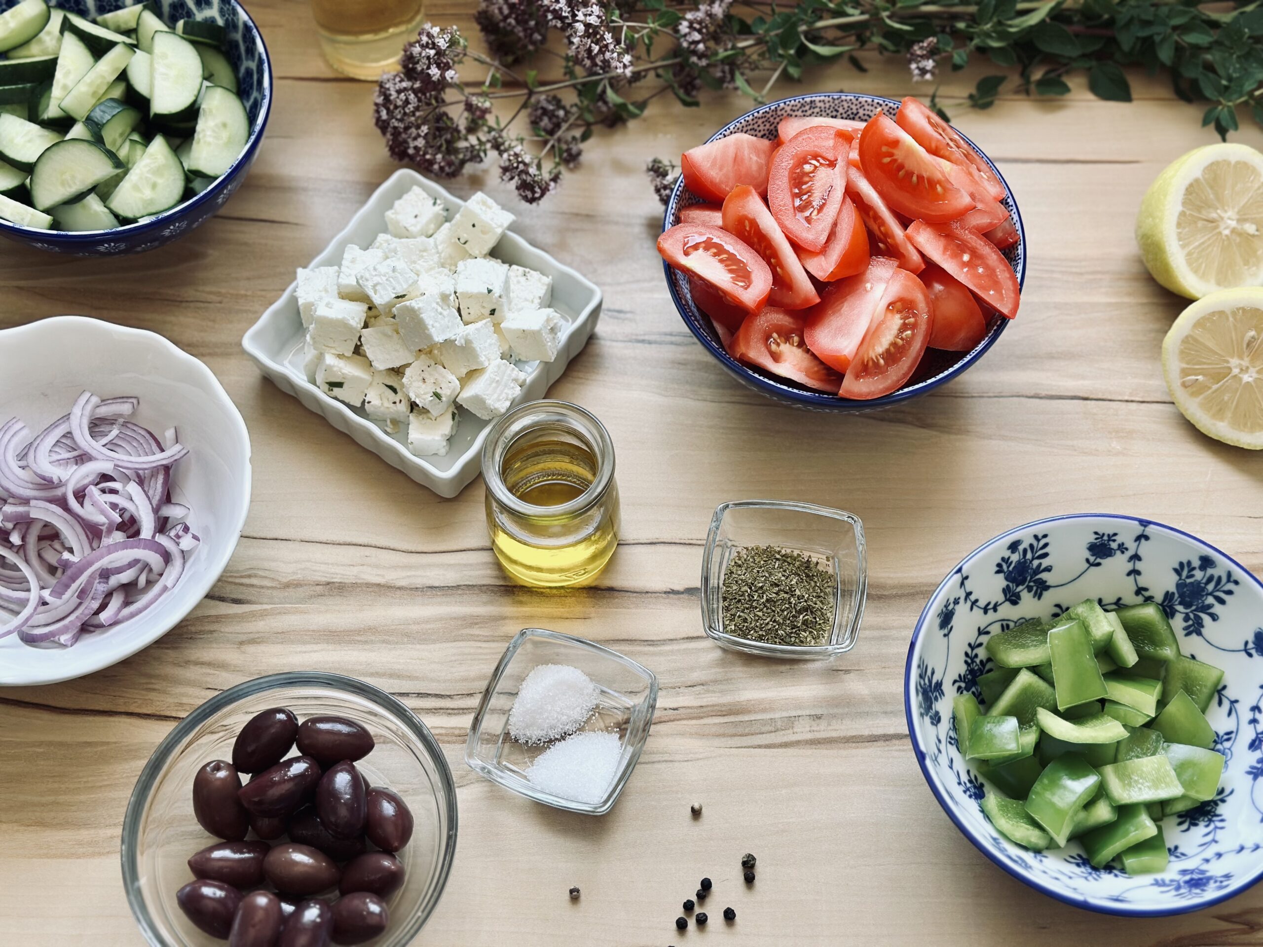 Zutaten Griechischer Salat