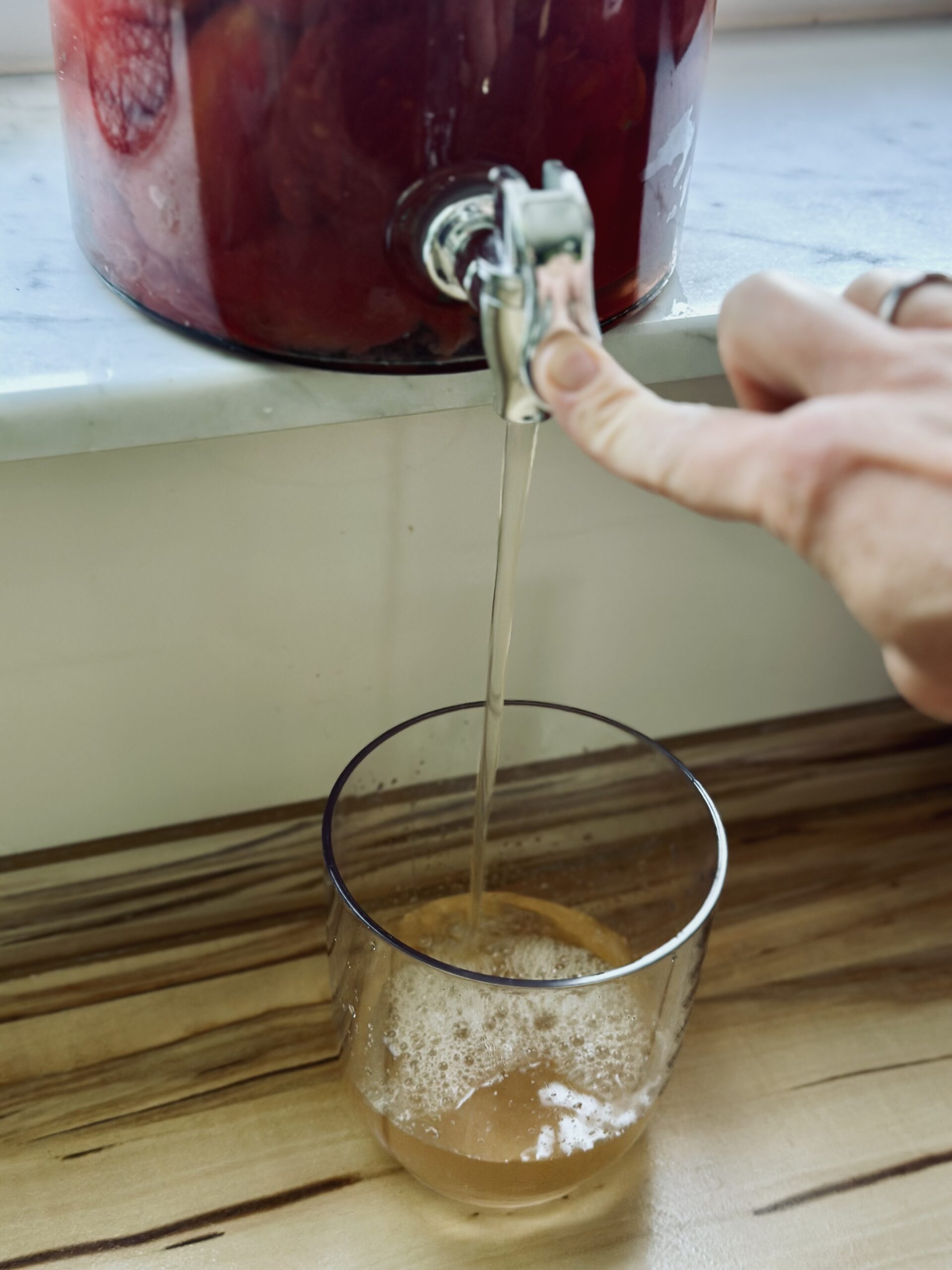 Wasser ablassen