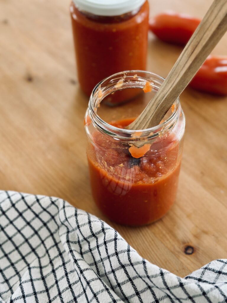 Leckere Tomatensoßen Basis für Nudeln oder Pizza