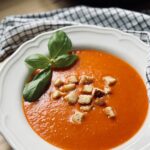 Geröstete Paprika-Tomaten-Suppe