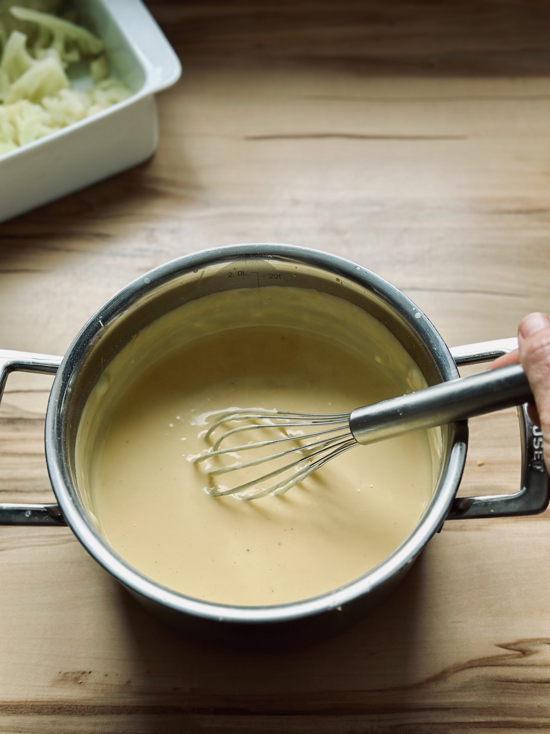 Käse erwärmen bis geschmolzen