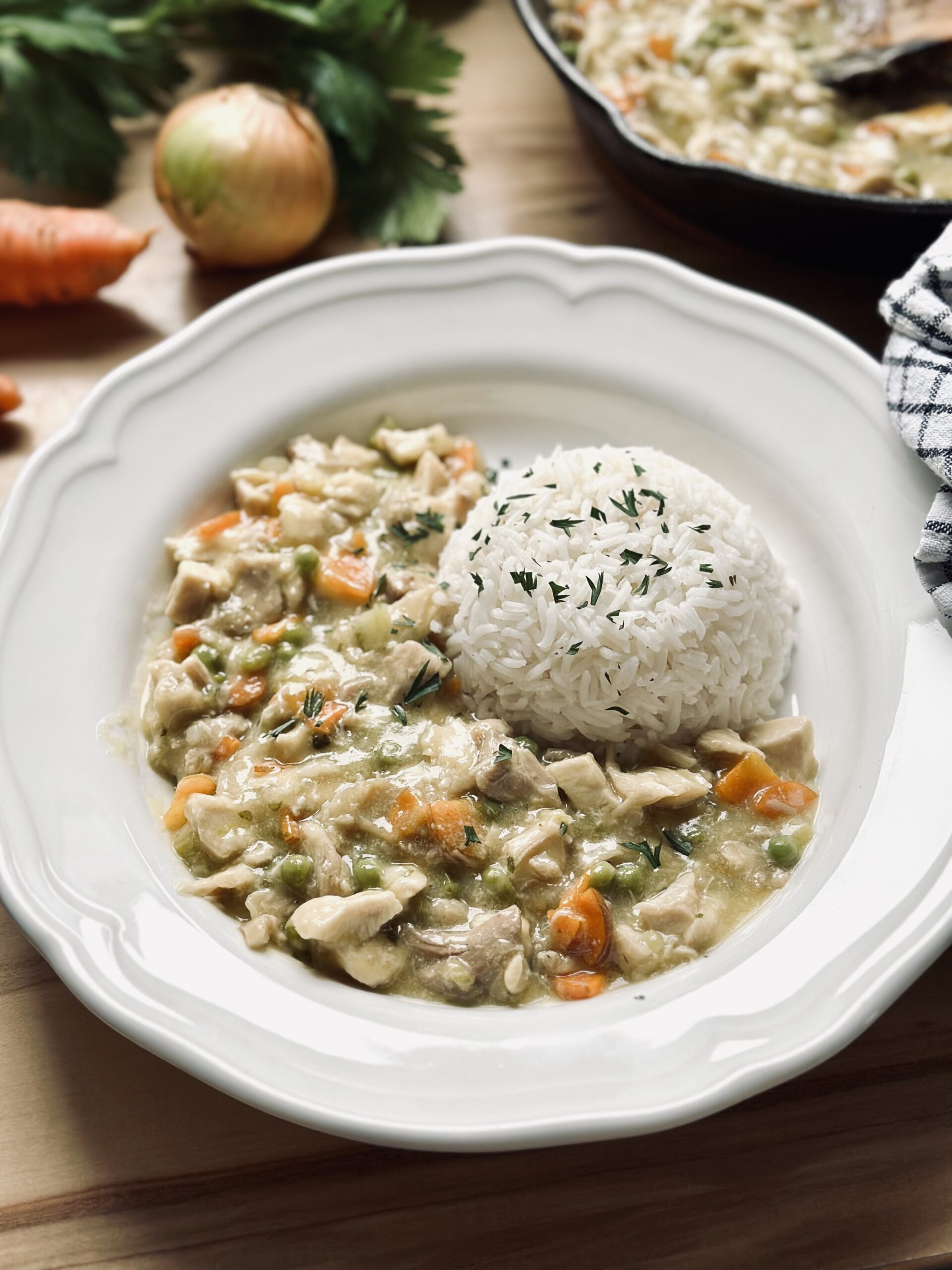 Leckeres Familienrezept: Hühnerfrikassee