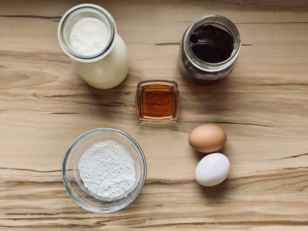 Zutaten für Vanillepudding