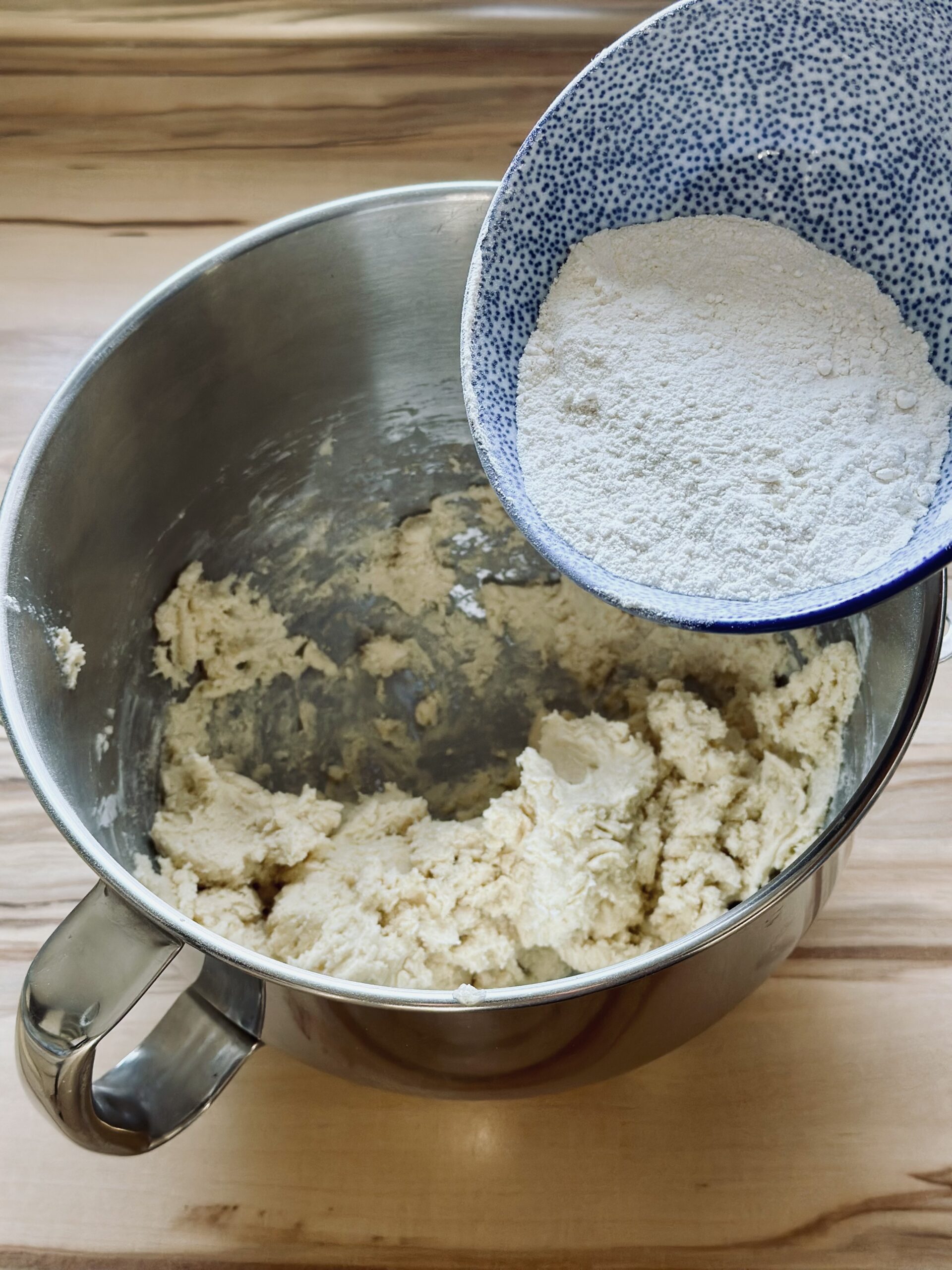 Mehl nur unterrühren bis vermengt