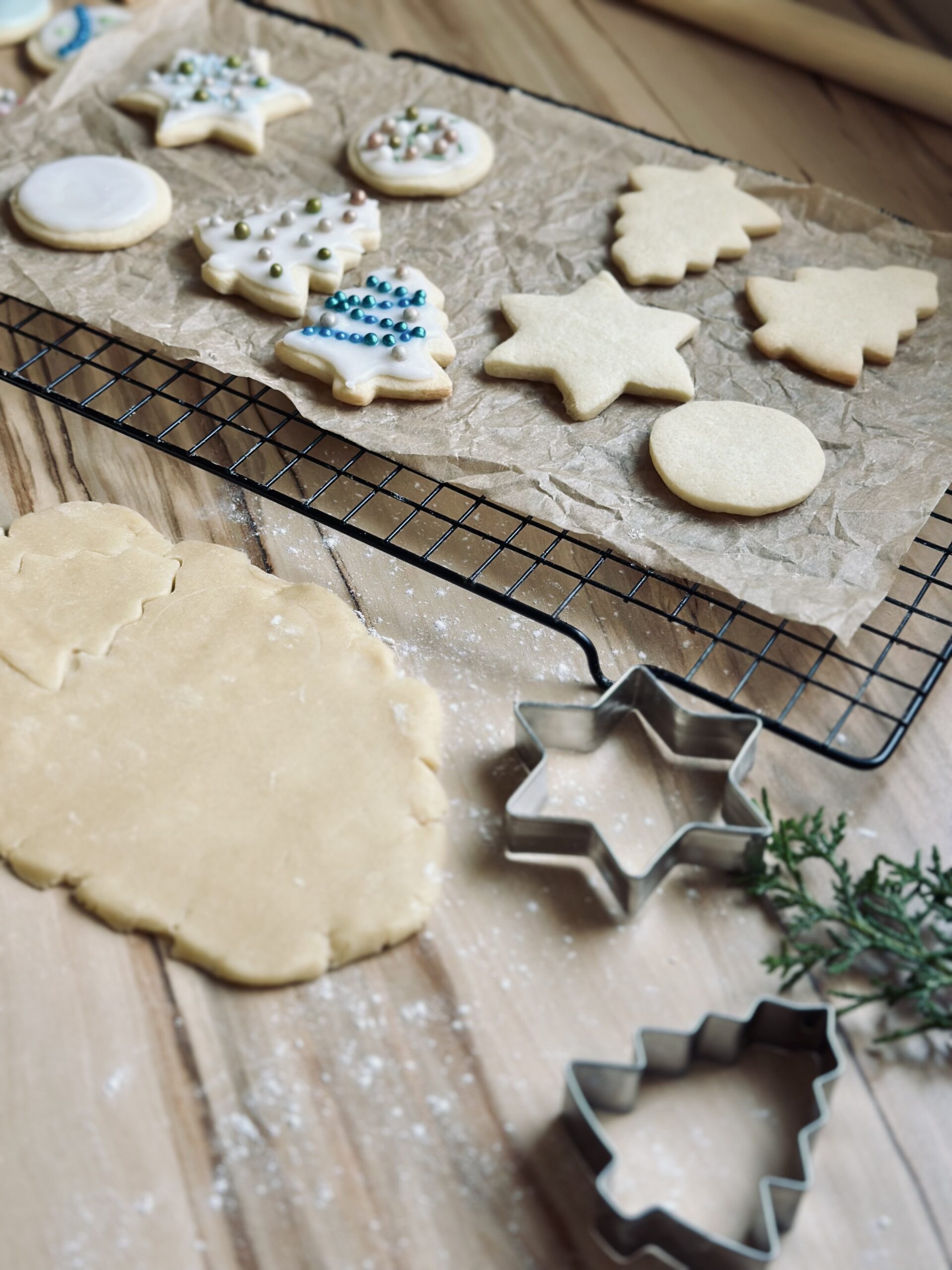 Sauerteig Plätzchen für Weihnachten