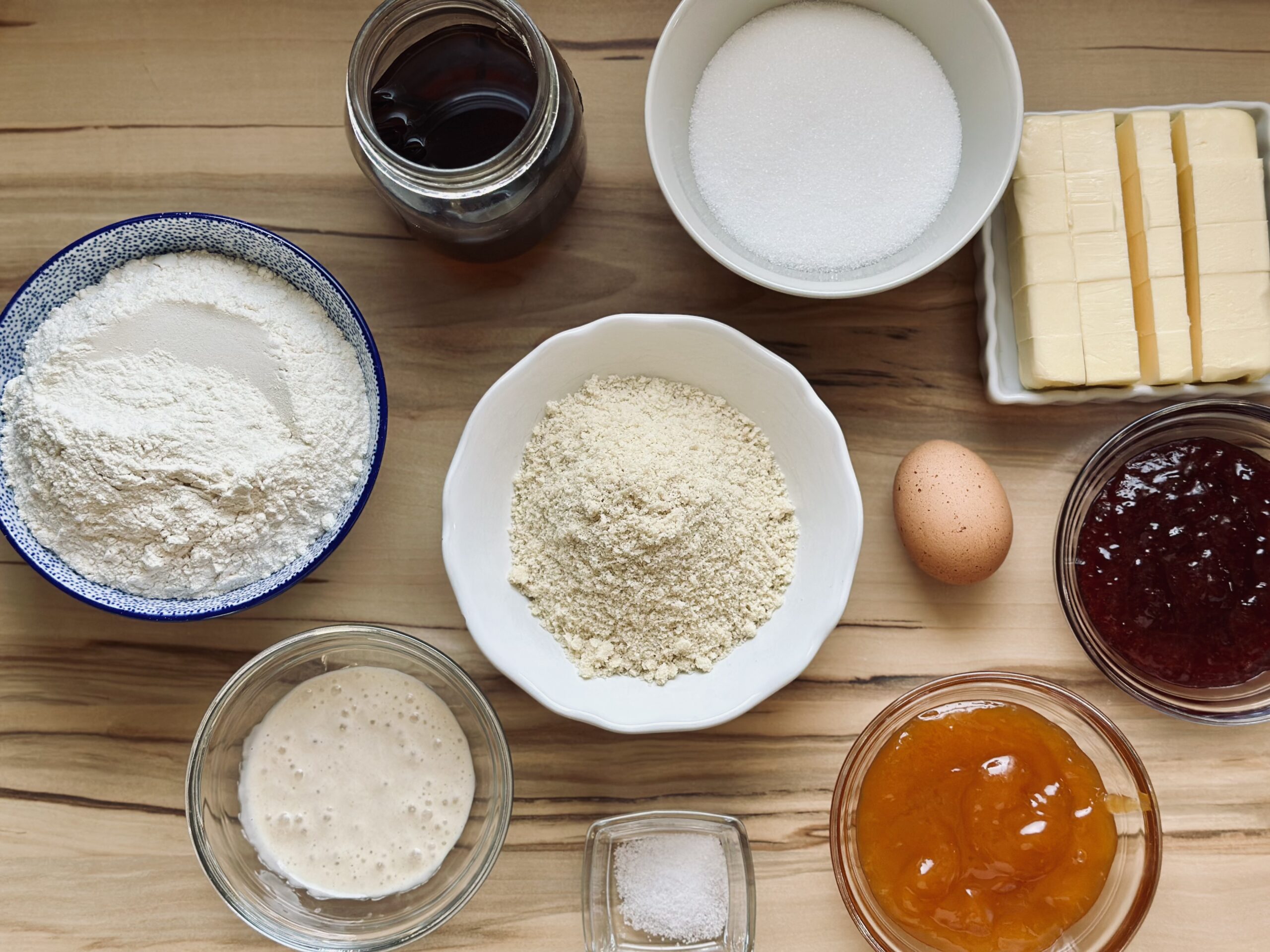 Zutaten für Linzer Plätzchen