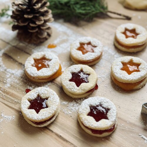 Sauerteig Linzer Plätzchen