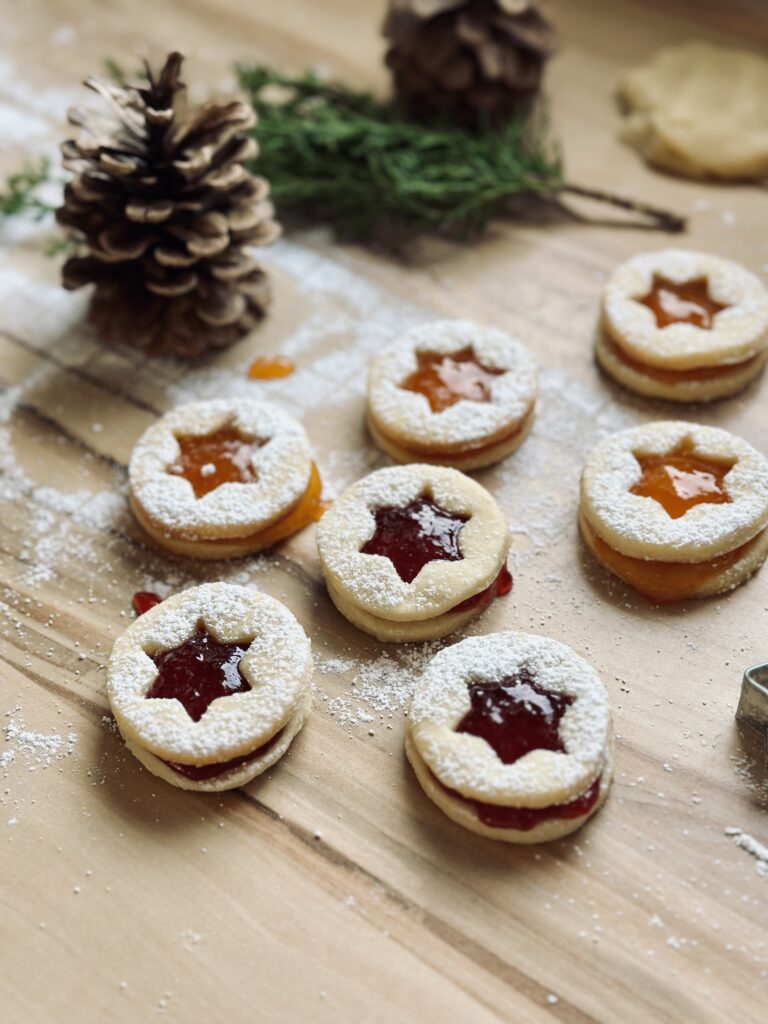 Sauerteig Linzer Plätzchen