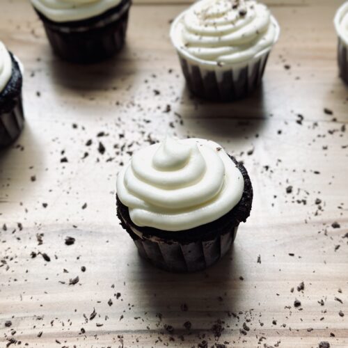 Sauerteig Schokoladen Cupcakes