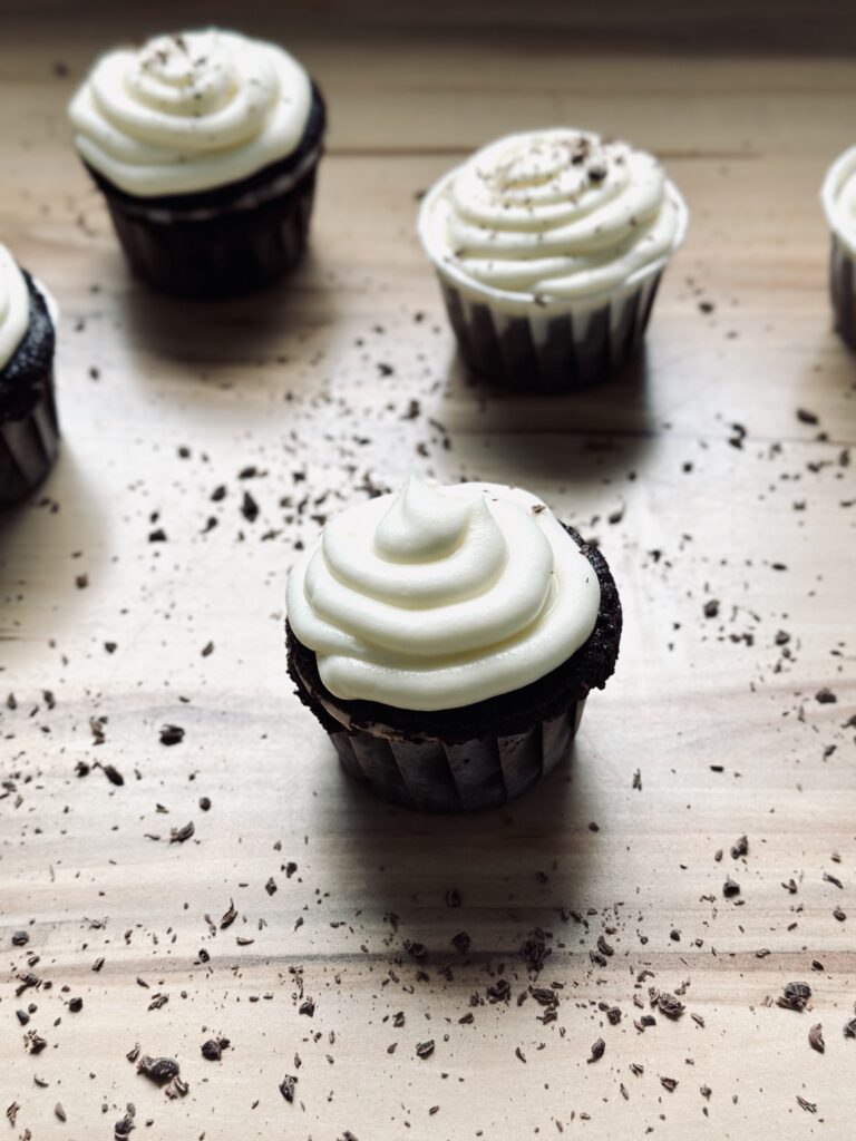 Sauerteig Schokoladen Cupcakes