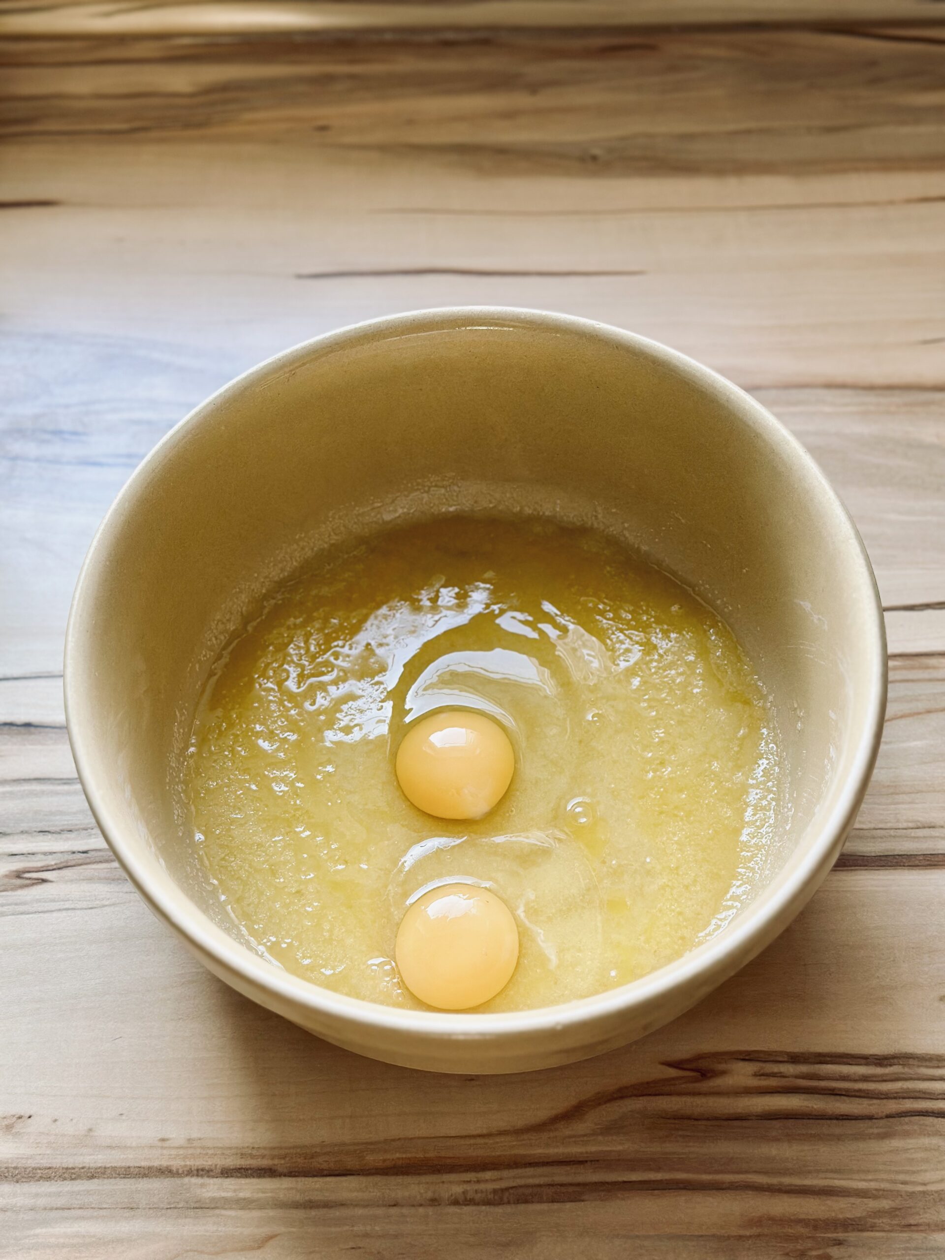 Eier hinzufügen und einrühren