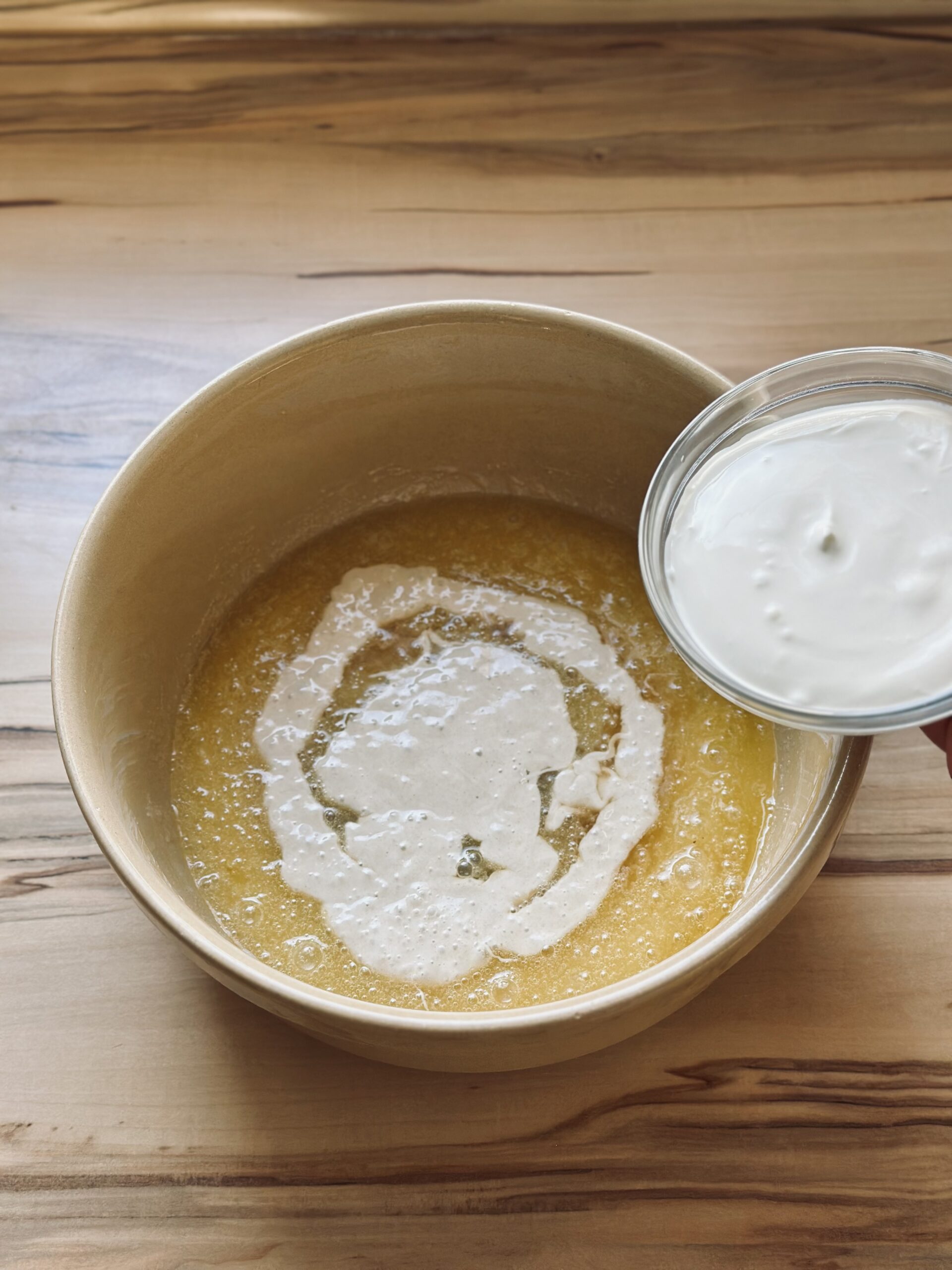 Creme fraiche hinzufügen