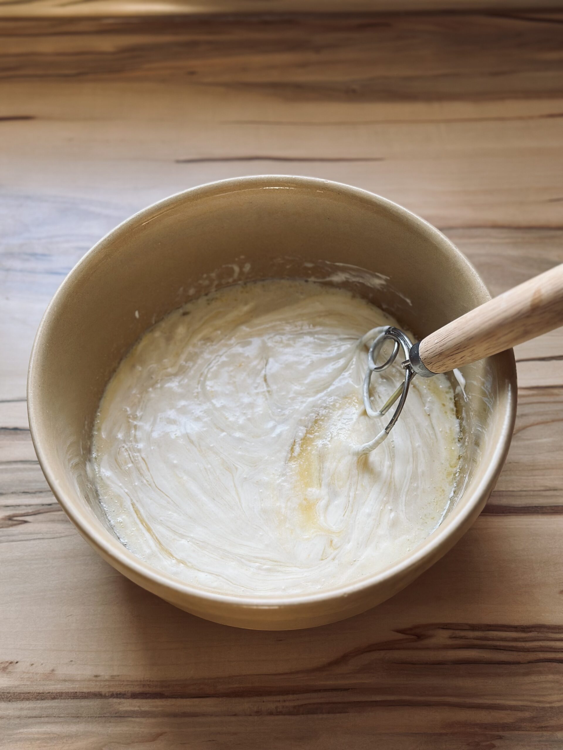 Teigmasse gut verrühren