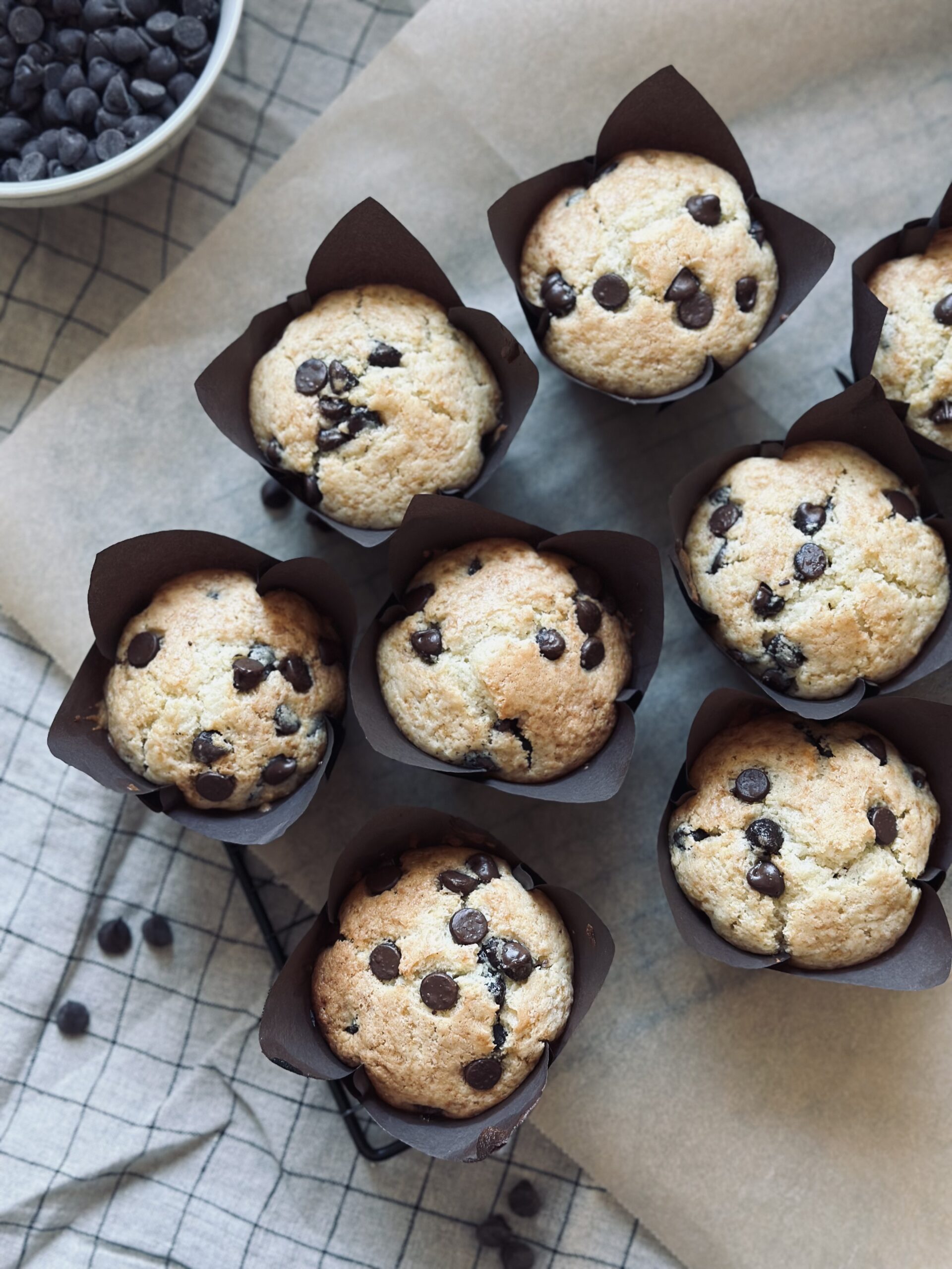 Sauerteig Schokostückchen Muffins