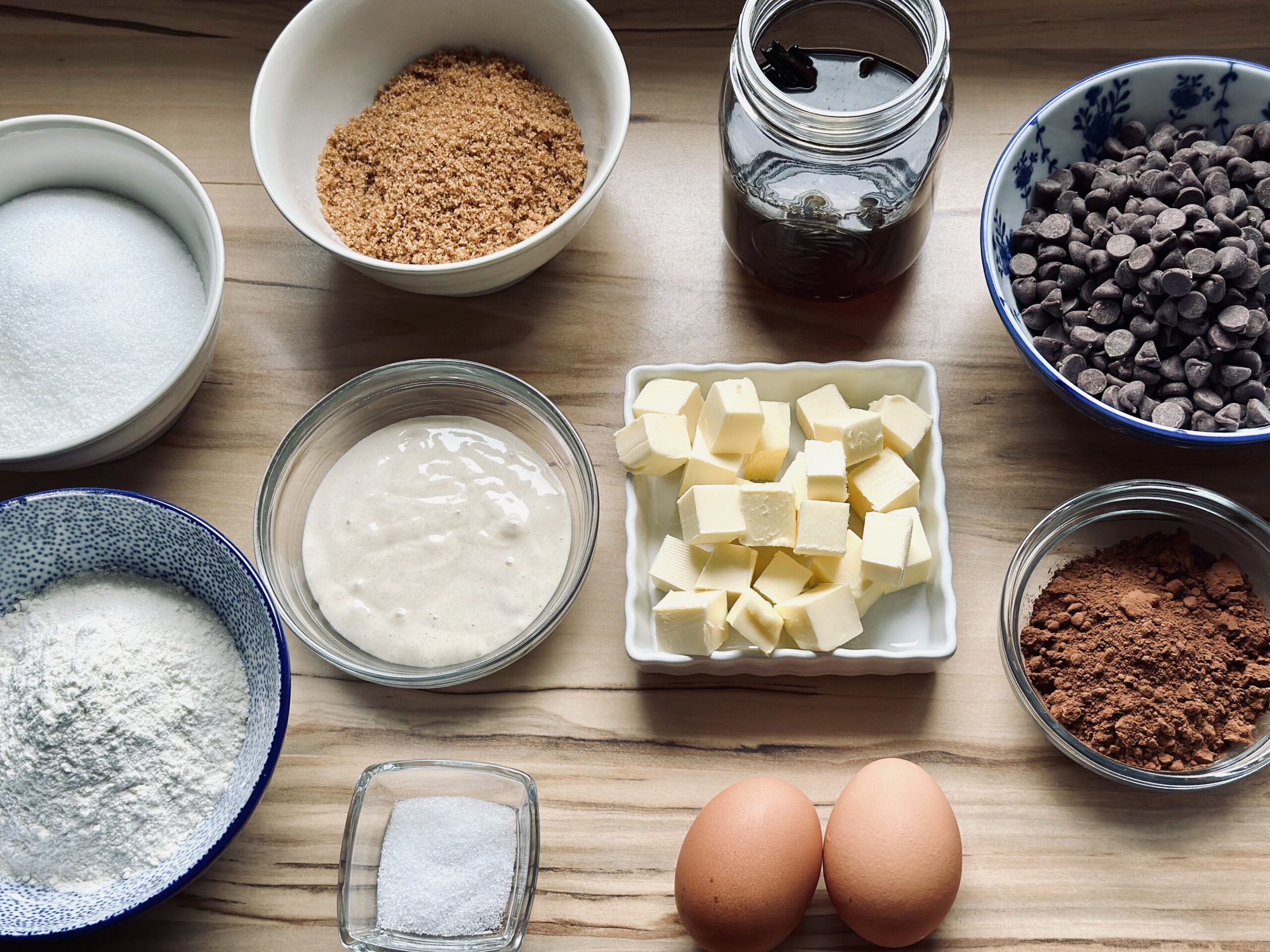 Zutaten für Sauerteig Brownies