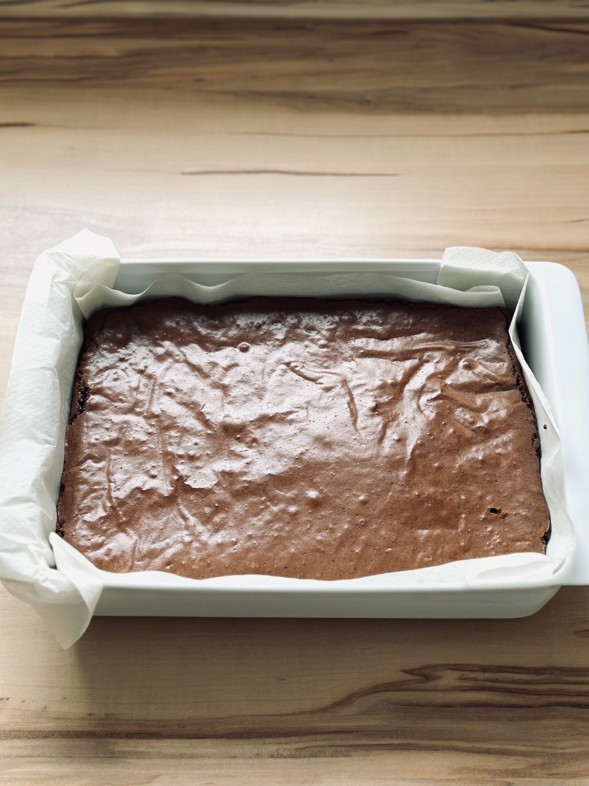 Fertig gebackene Brownies