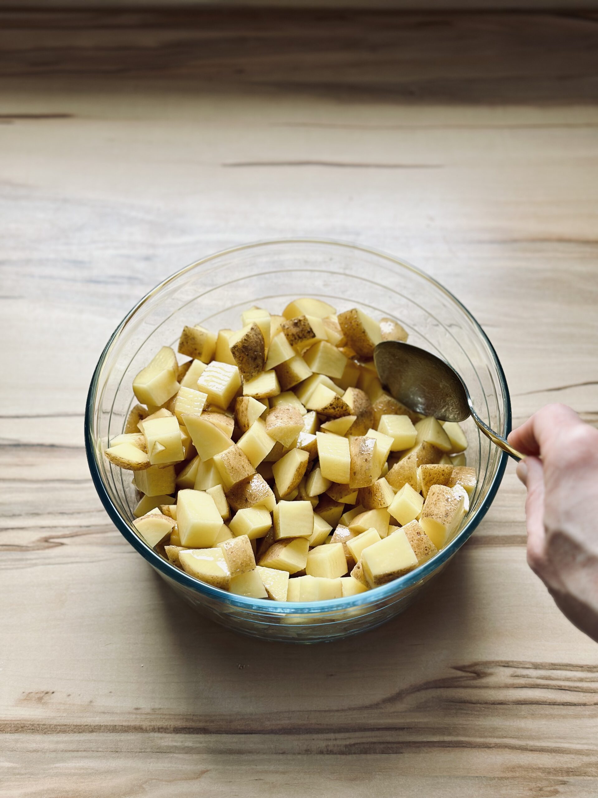 Kartoffeln umrühren