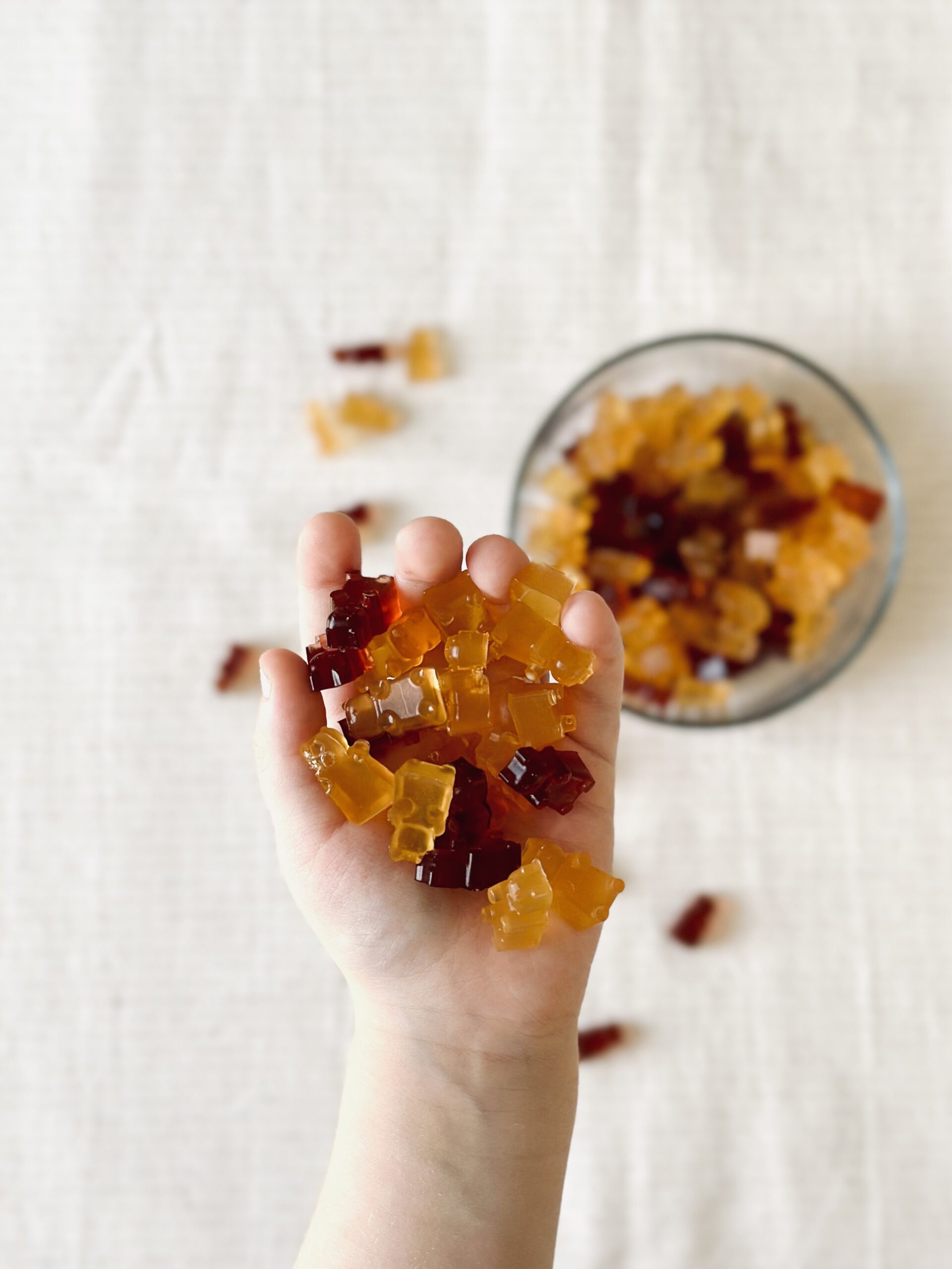 Perfekter Snack für Kinder - selbst gemachte Gummibären