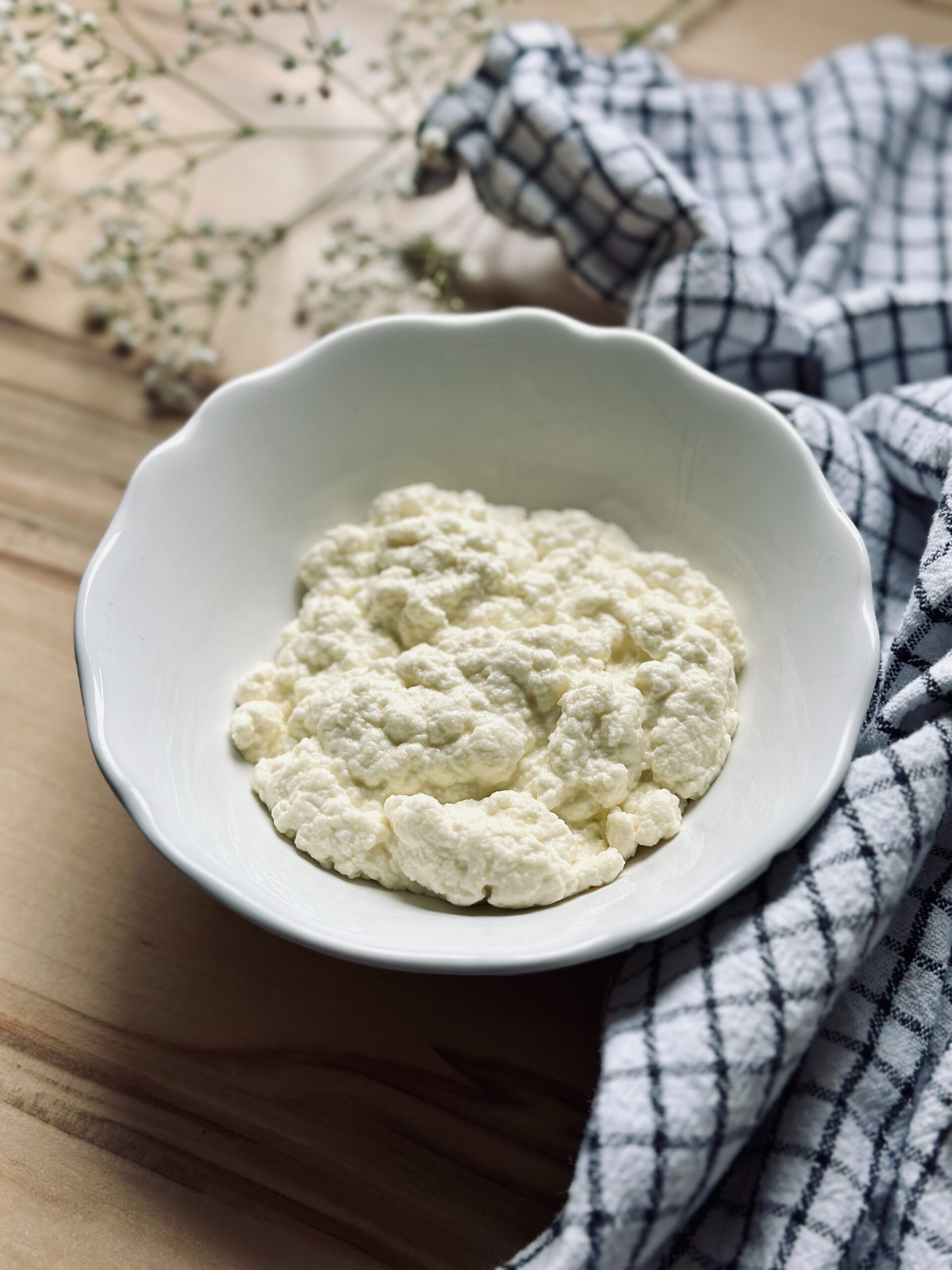 Luftig lockerer Ricotta