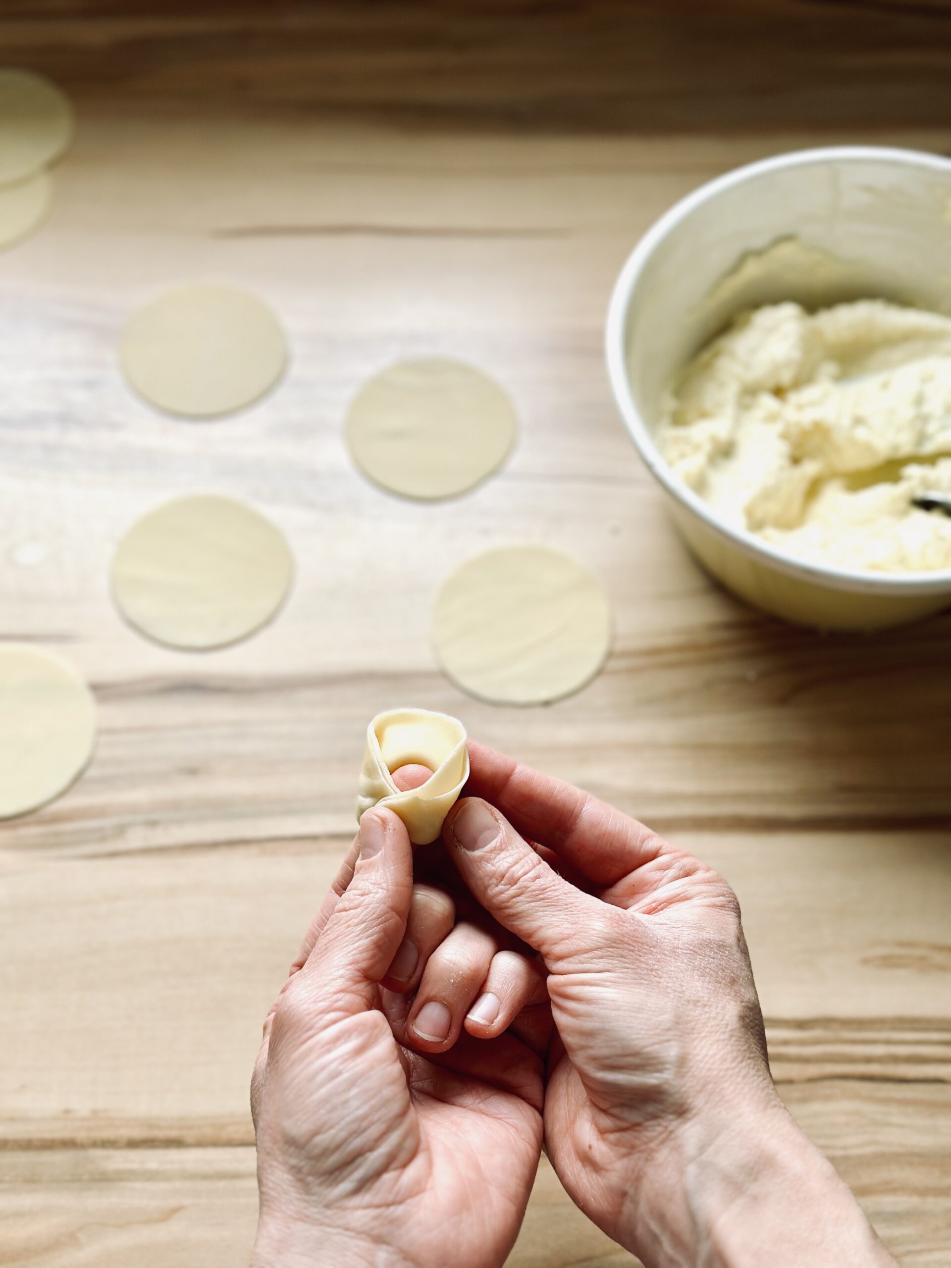 Fertig geformte Tortellini