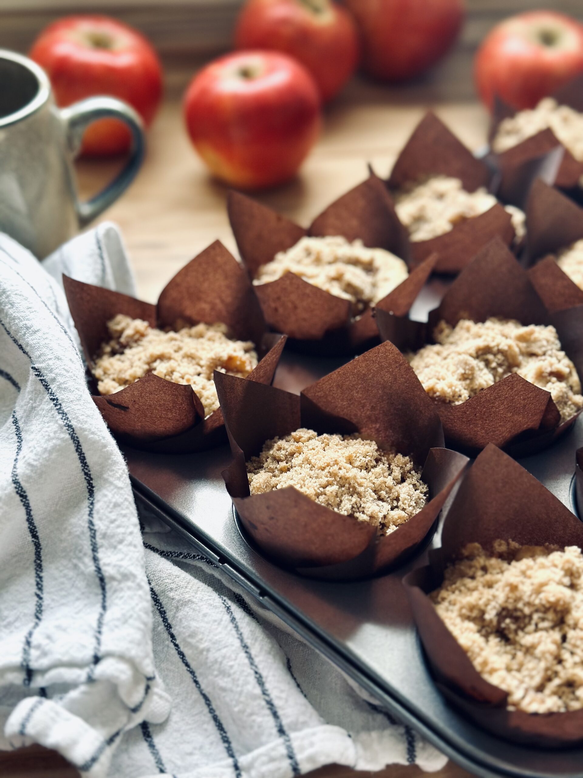Sauerteig Apple Crumble Muffin