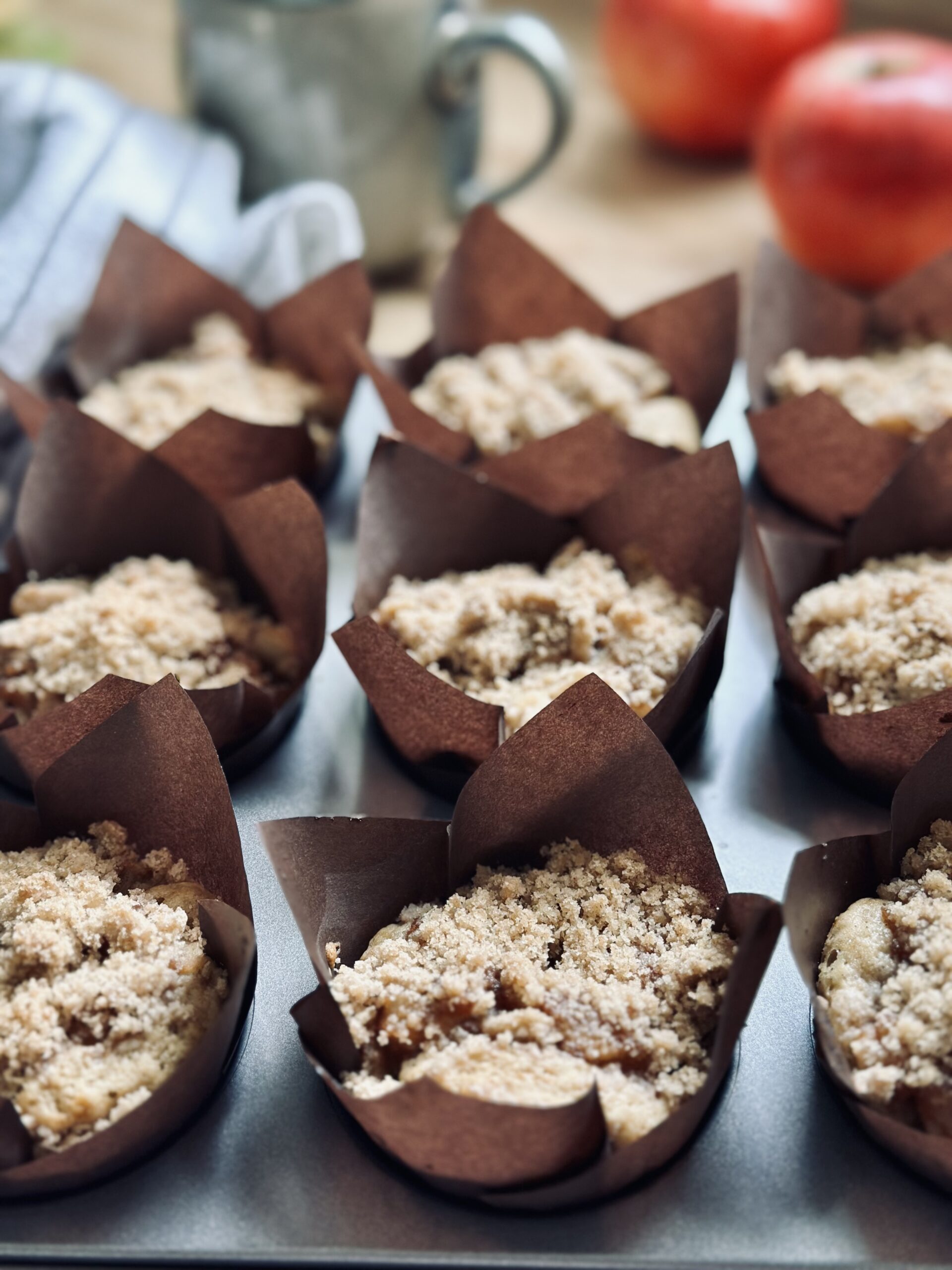 Sauerteig Apple Crumble Muffin